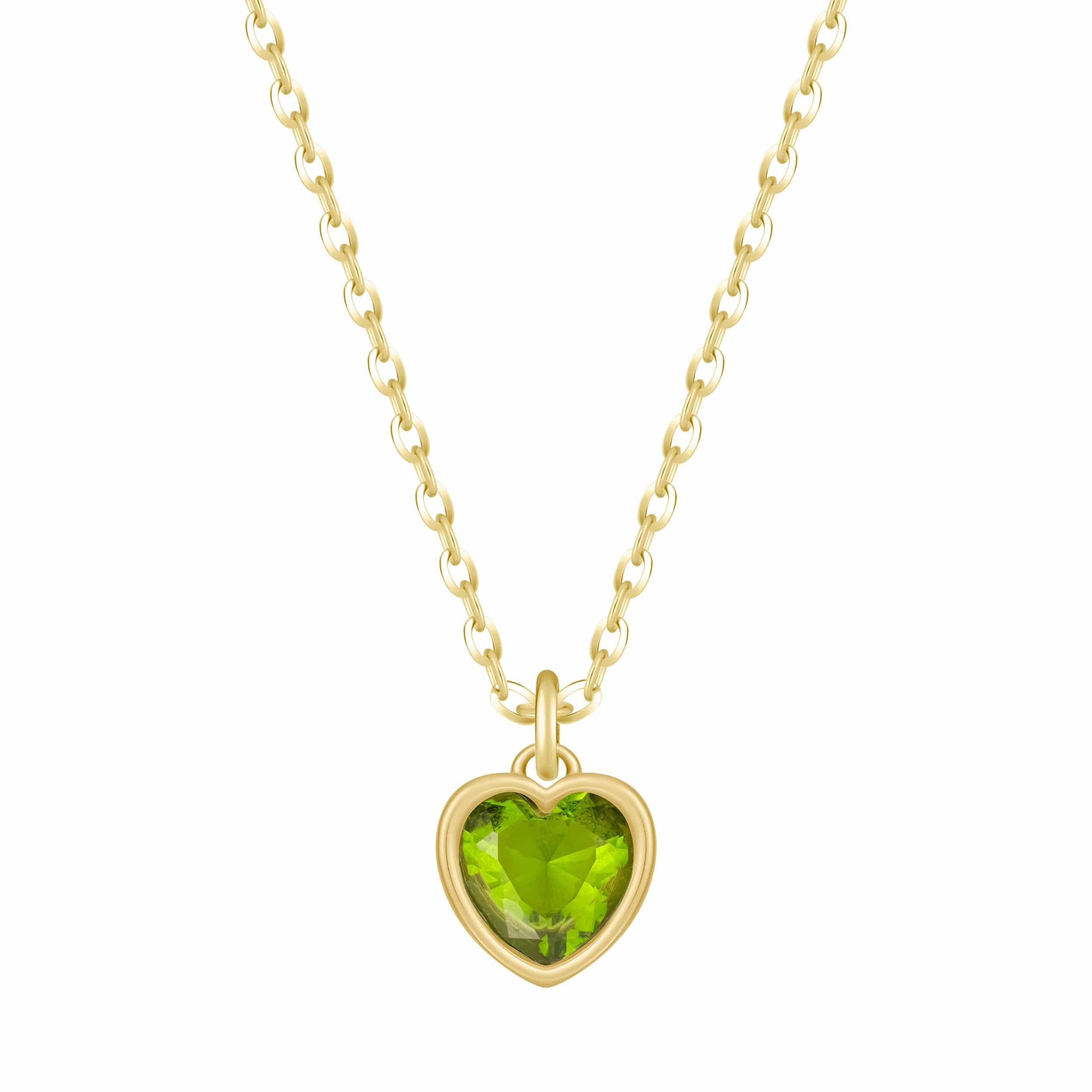 Love Heart Birthstone Necklace - Image 33
