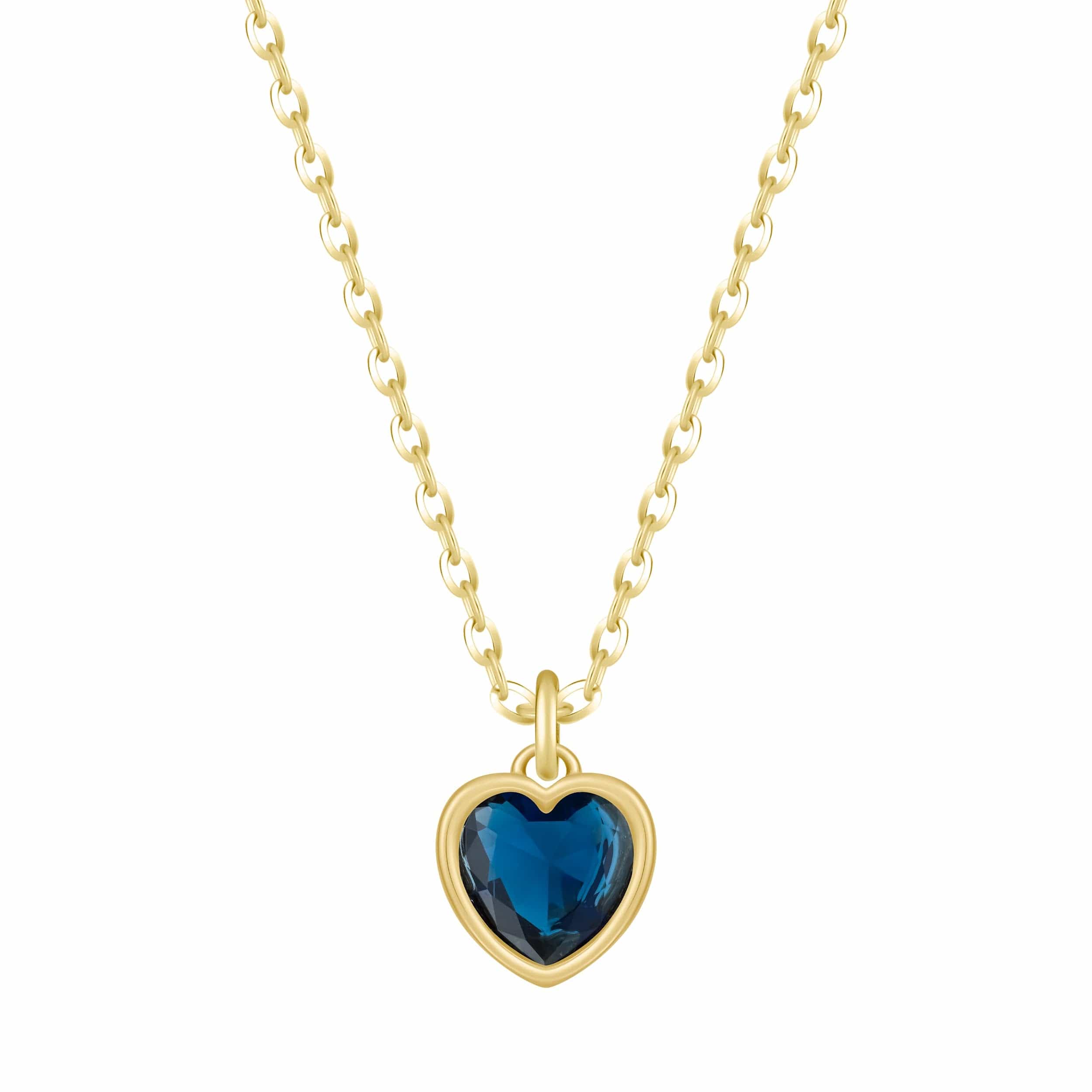 Love Heart Birthstone Necklace - Image 34