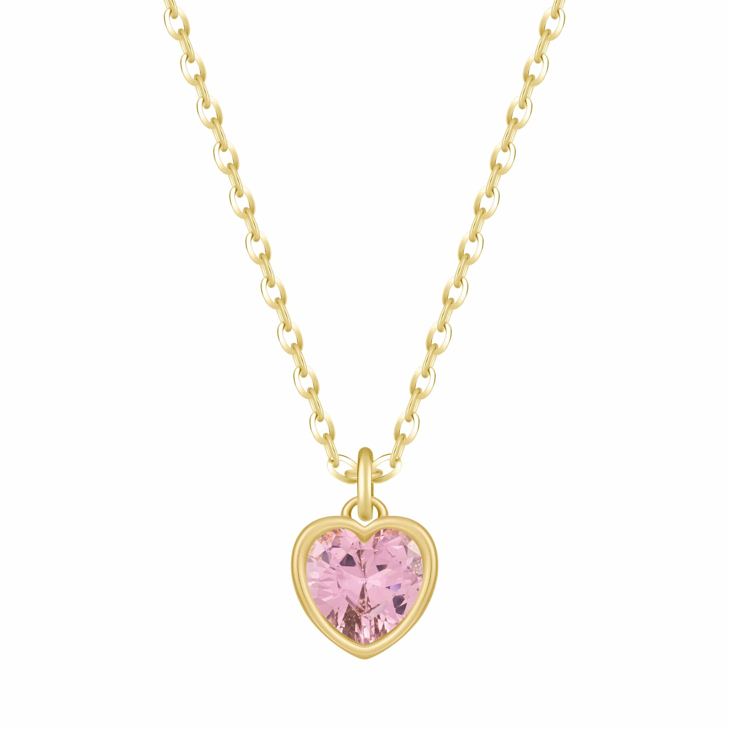 Love Heart Birthstone Necklace - Image 35
