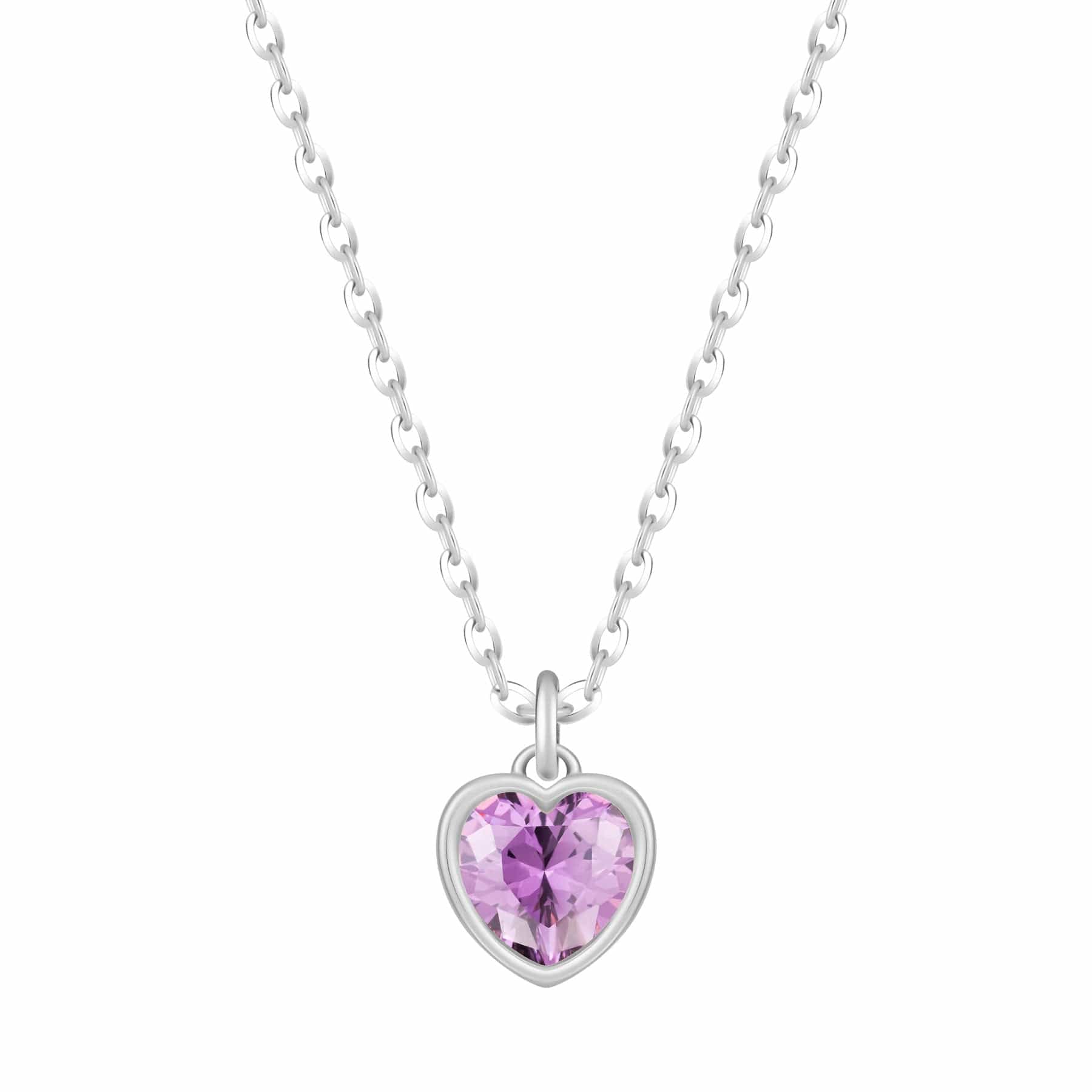 Love Heart Birthstone Necklace - Image 39