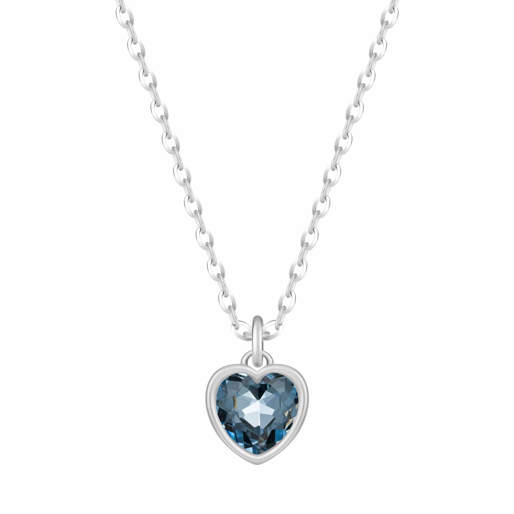Love Heart Birthstone Necklace - Image 40