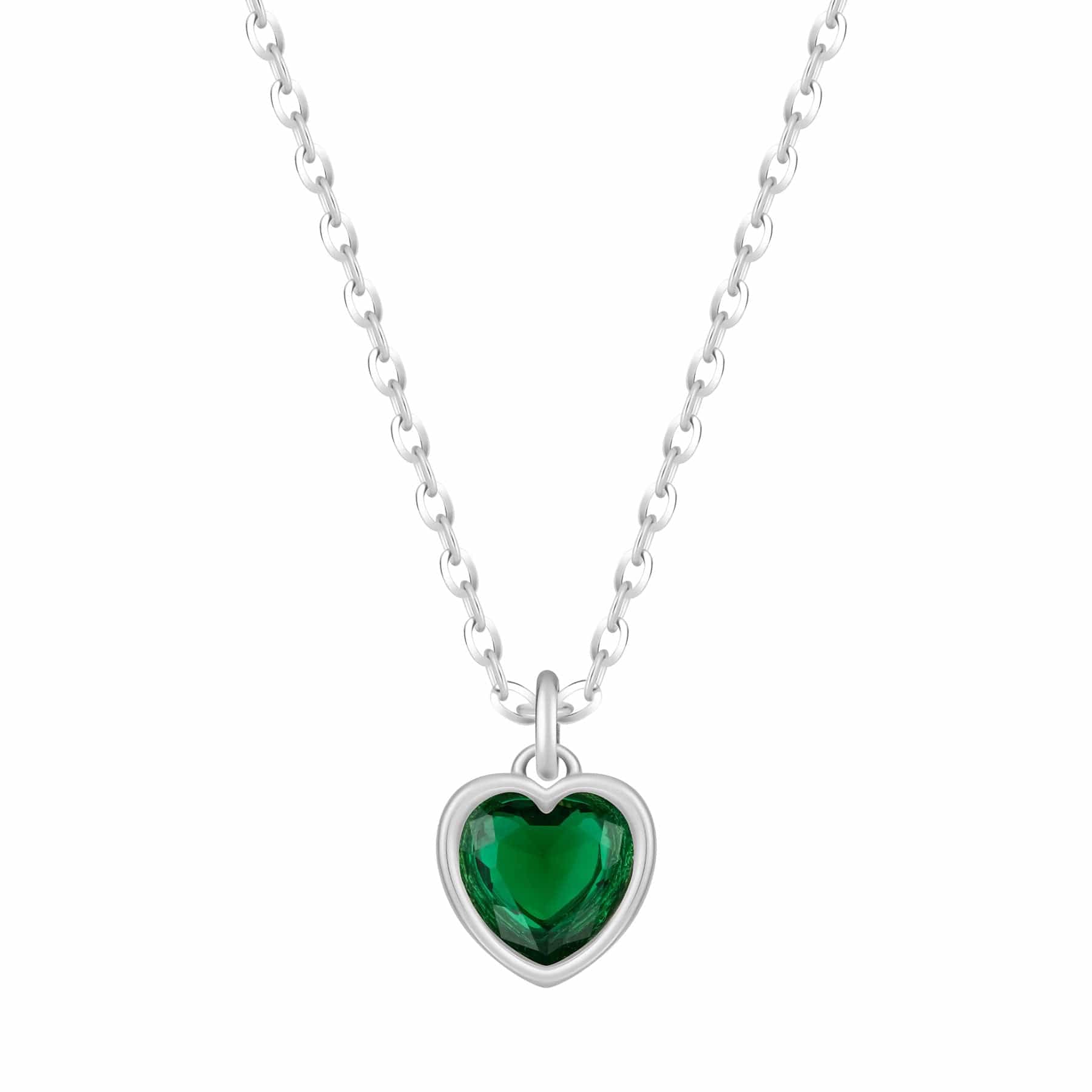 Love Heart Birthstone Necklace - Image 42