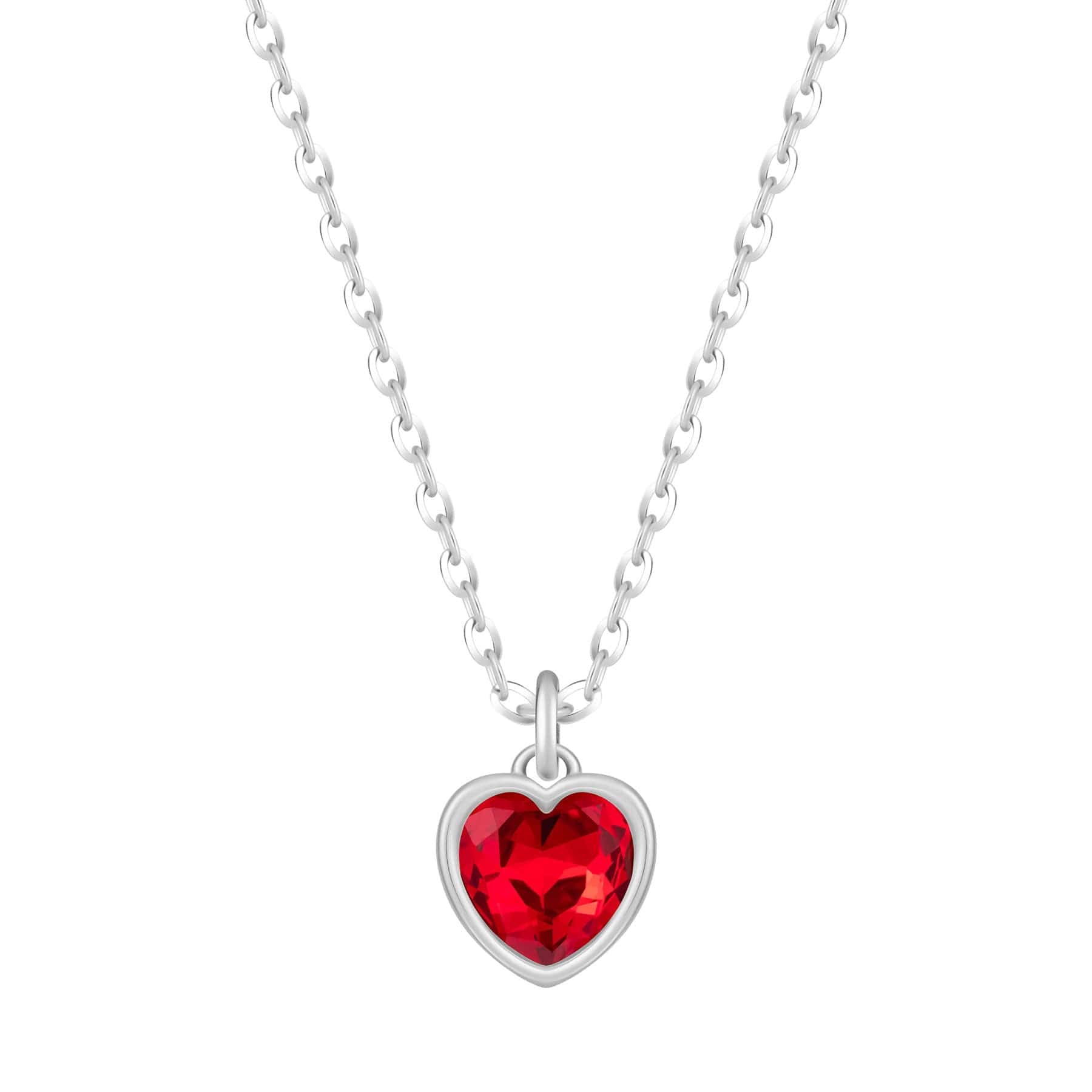 Love Heart Birthstone Necklace - Image 44