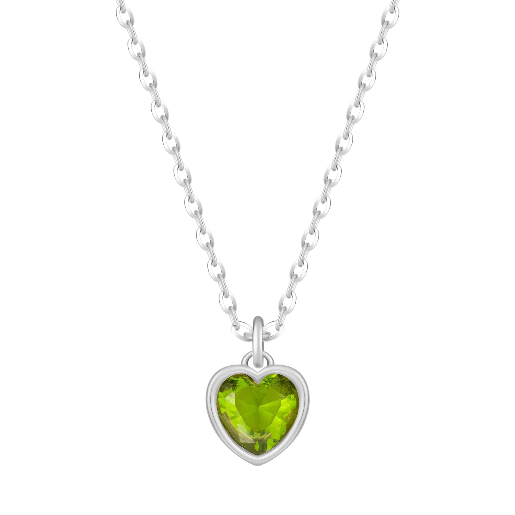 Love Heart Birthstone Necklace - Image 45