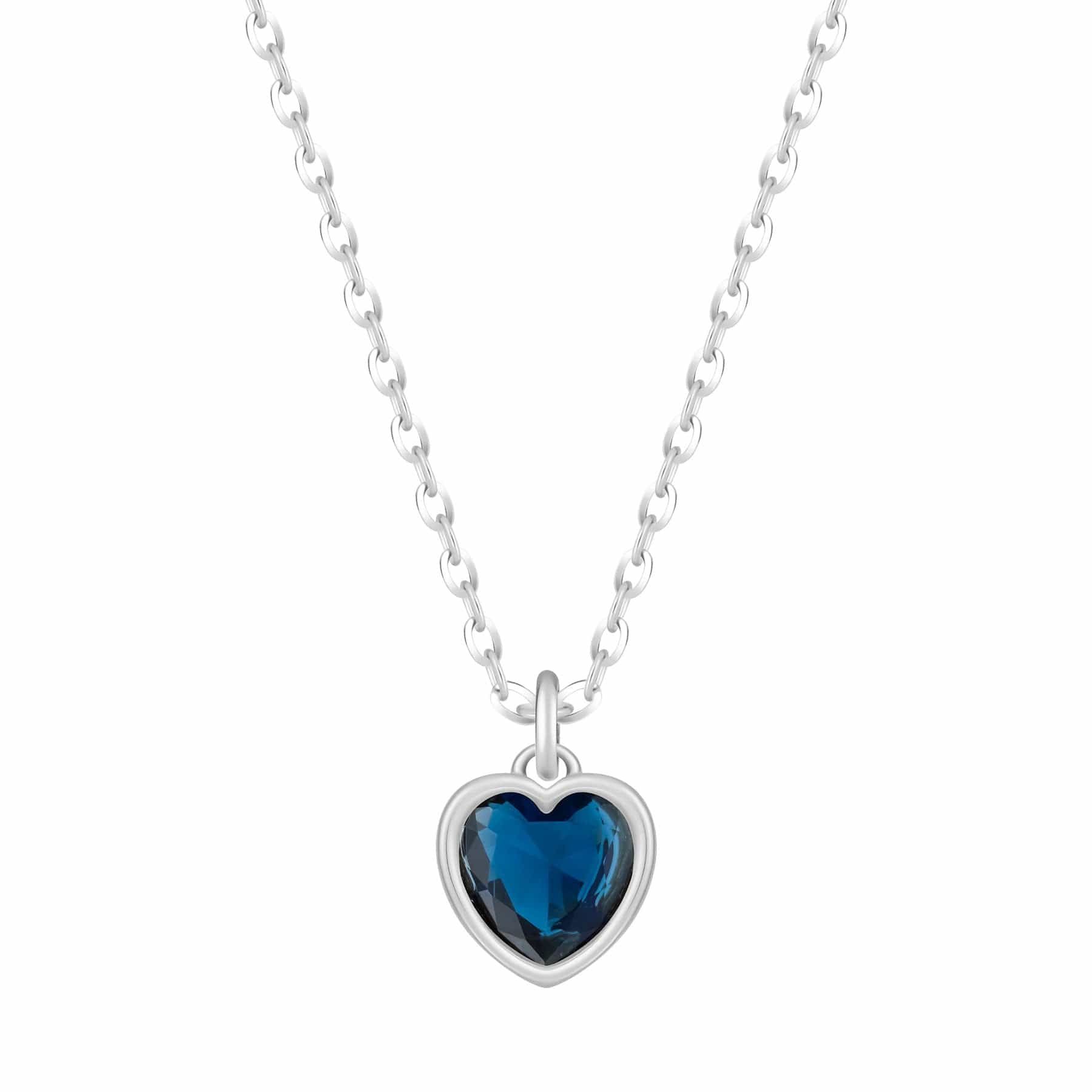 Love Heart Birthstone Necklace - Image 46
