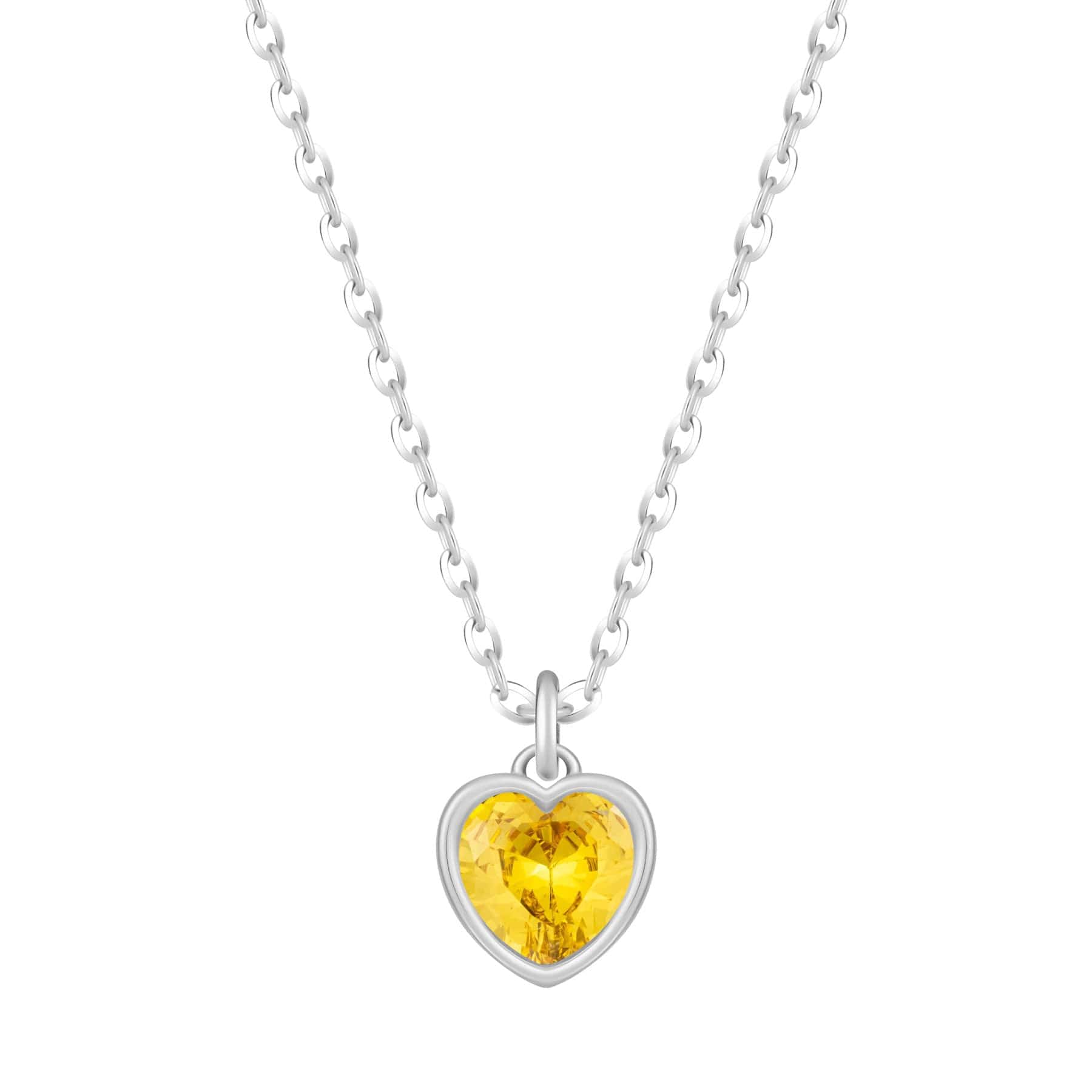 Love Heart Birthstone Necklace - Image 48