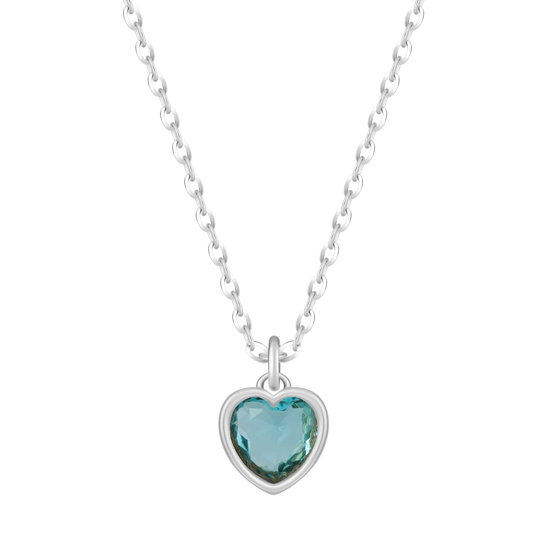 Love Heart Birthstone Necklace - Image 49