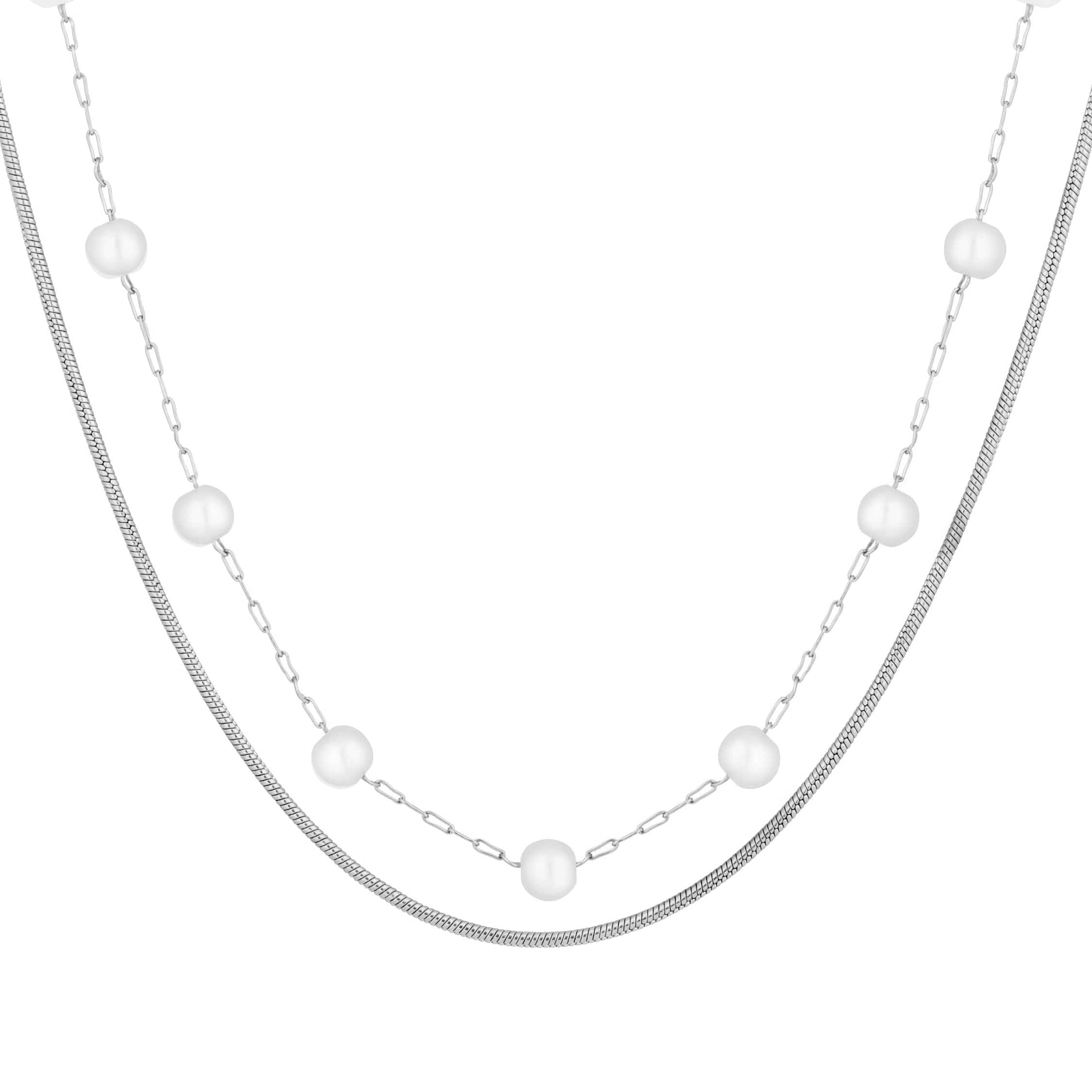 Lydia Pearl Layered Necklace - Image 3