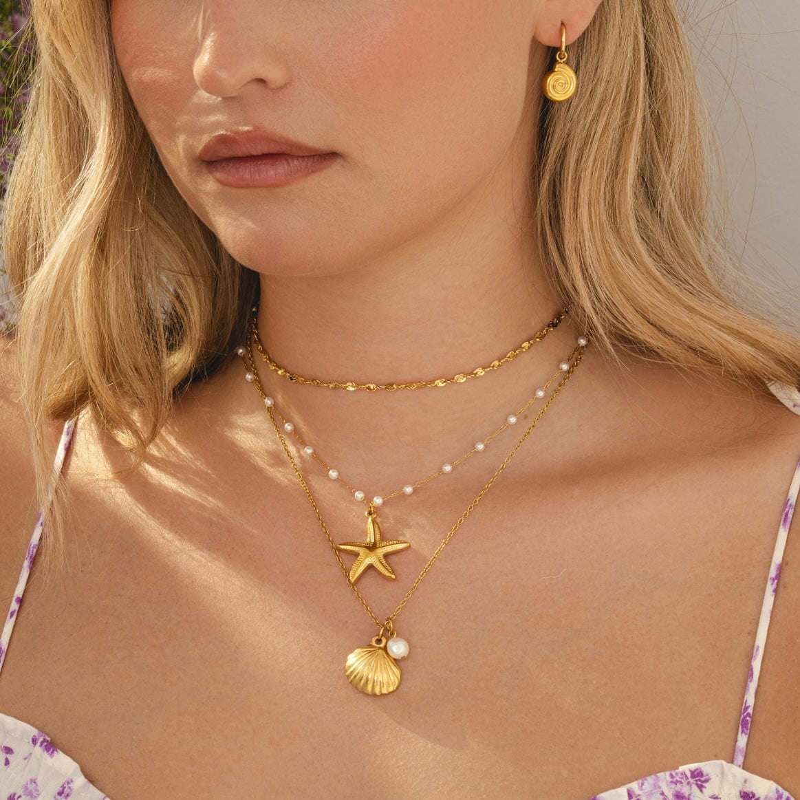 Maribel Starfish Pearl Necklace - Image 12