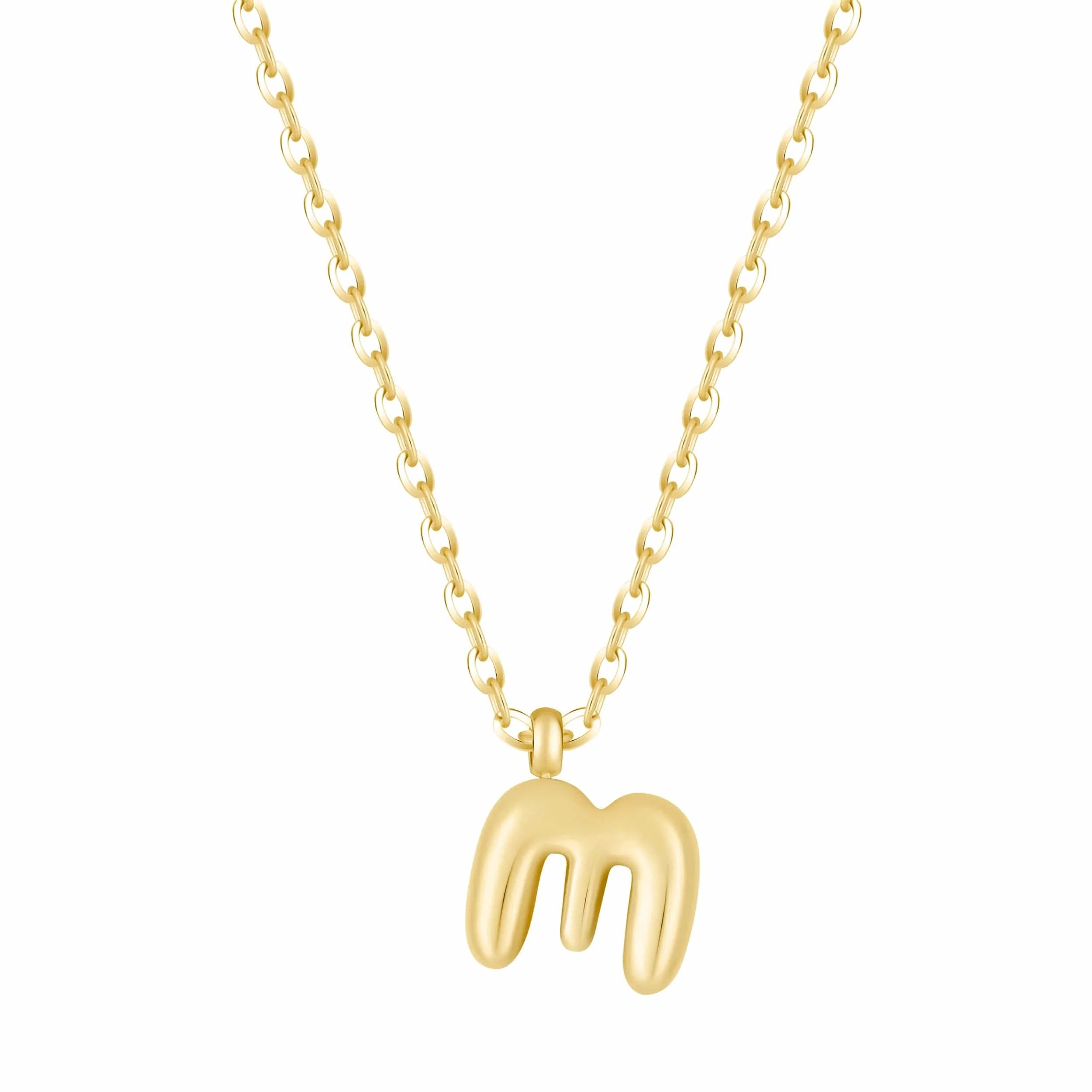 Mini Bubble Initial Necklace