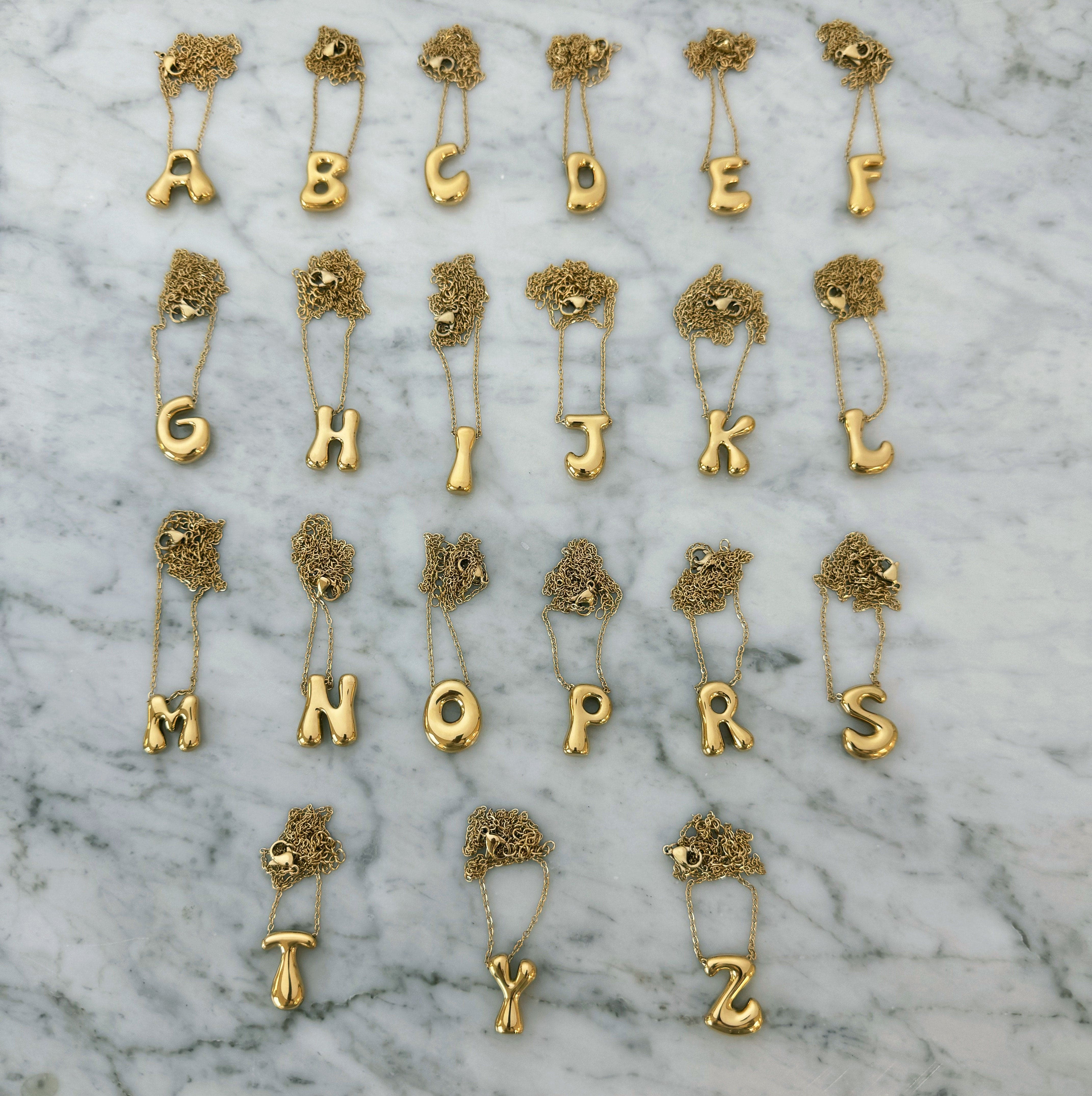 Molten Initial Necklace - Image 8