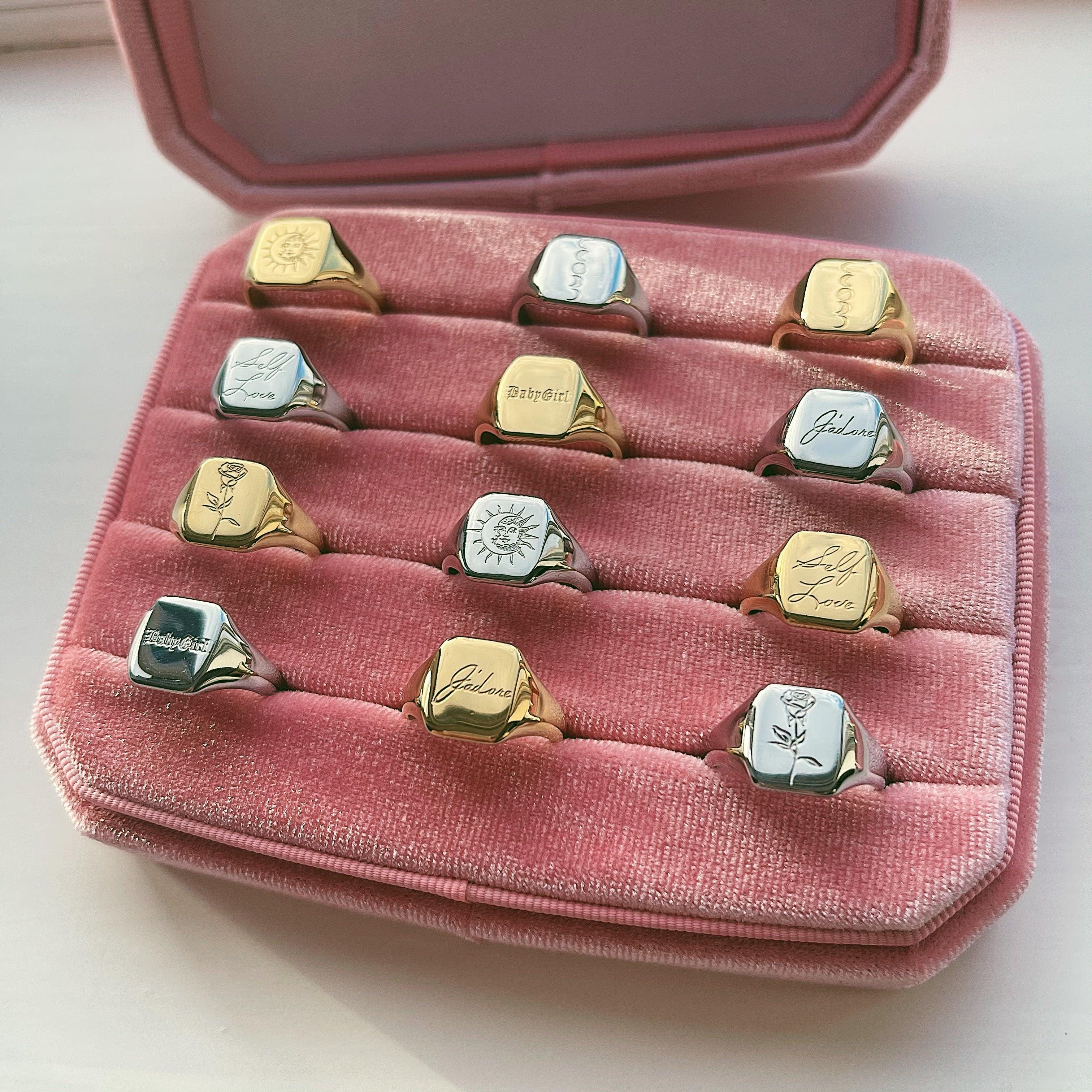 Moon Phases Signet Ring - Image 3