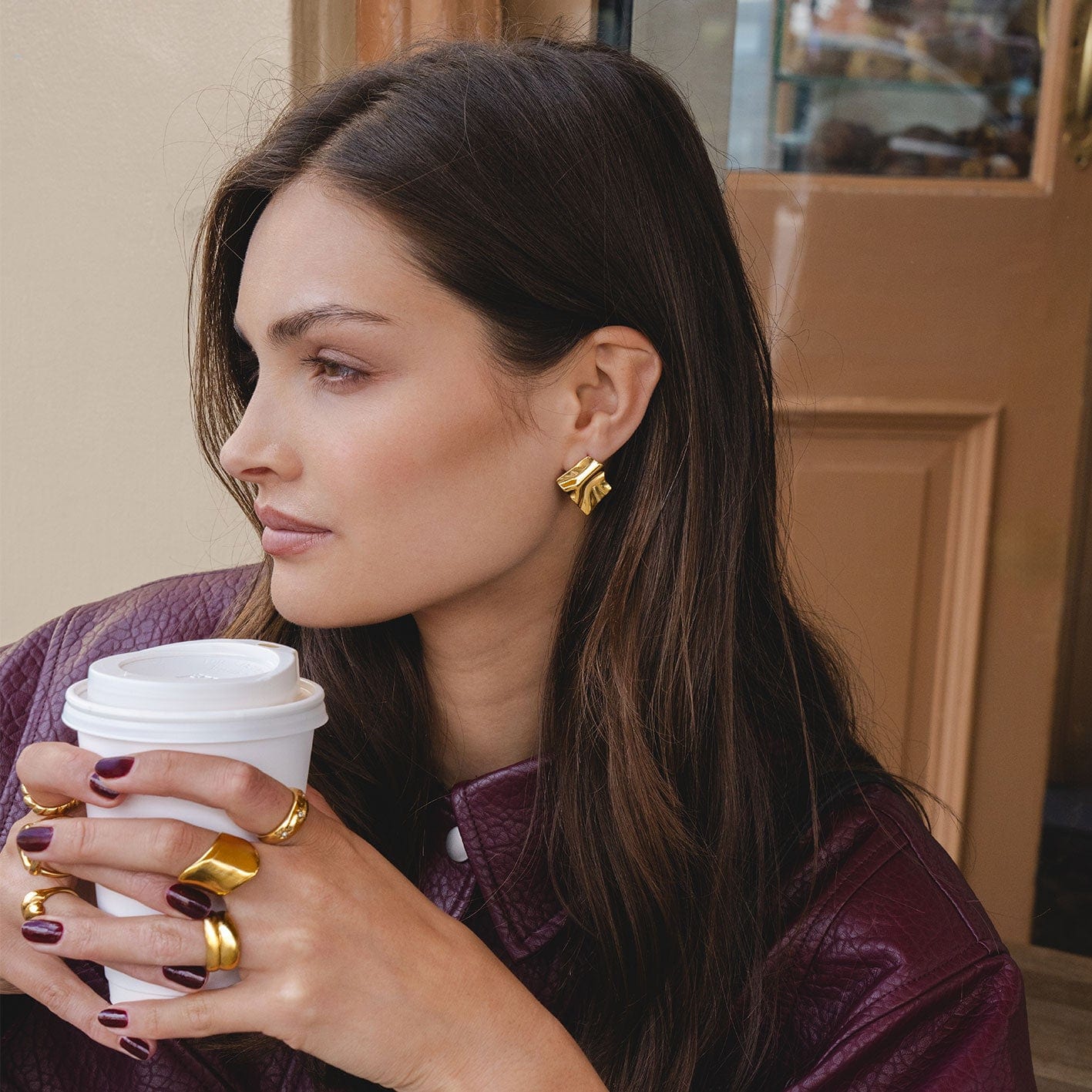 Myra Stud Earrings - Image 2