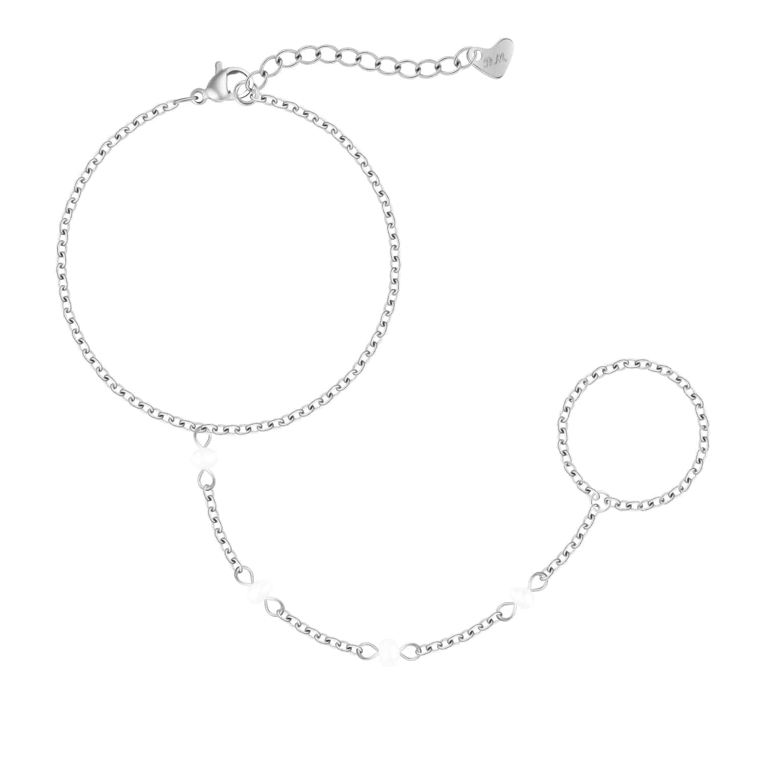 Nico Pearl Hand Chain Bracelet - Image 6