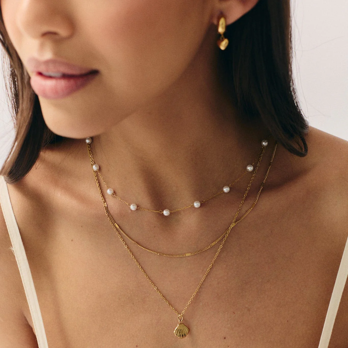 Oasis Pearl Layered Necklace - Image 3