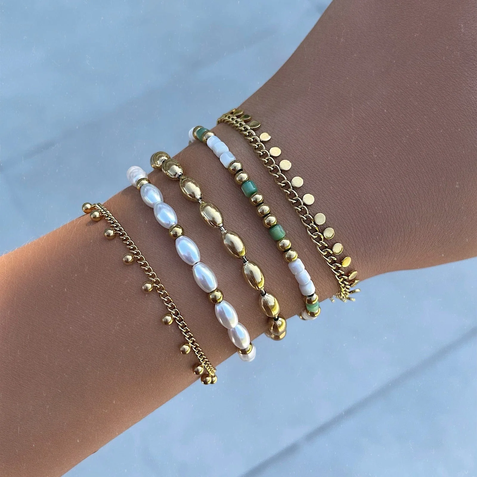 Pina Colada Pearl Bracelet - Image 4