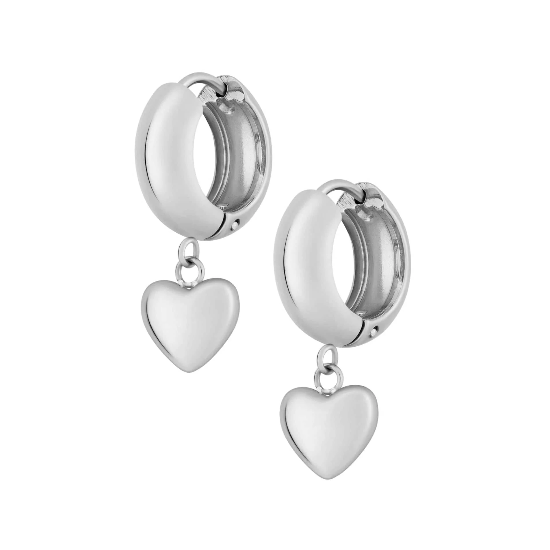 Puffy Heart Hoop Earrings - Image 6
