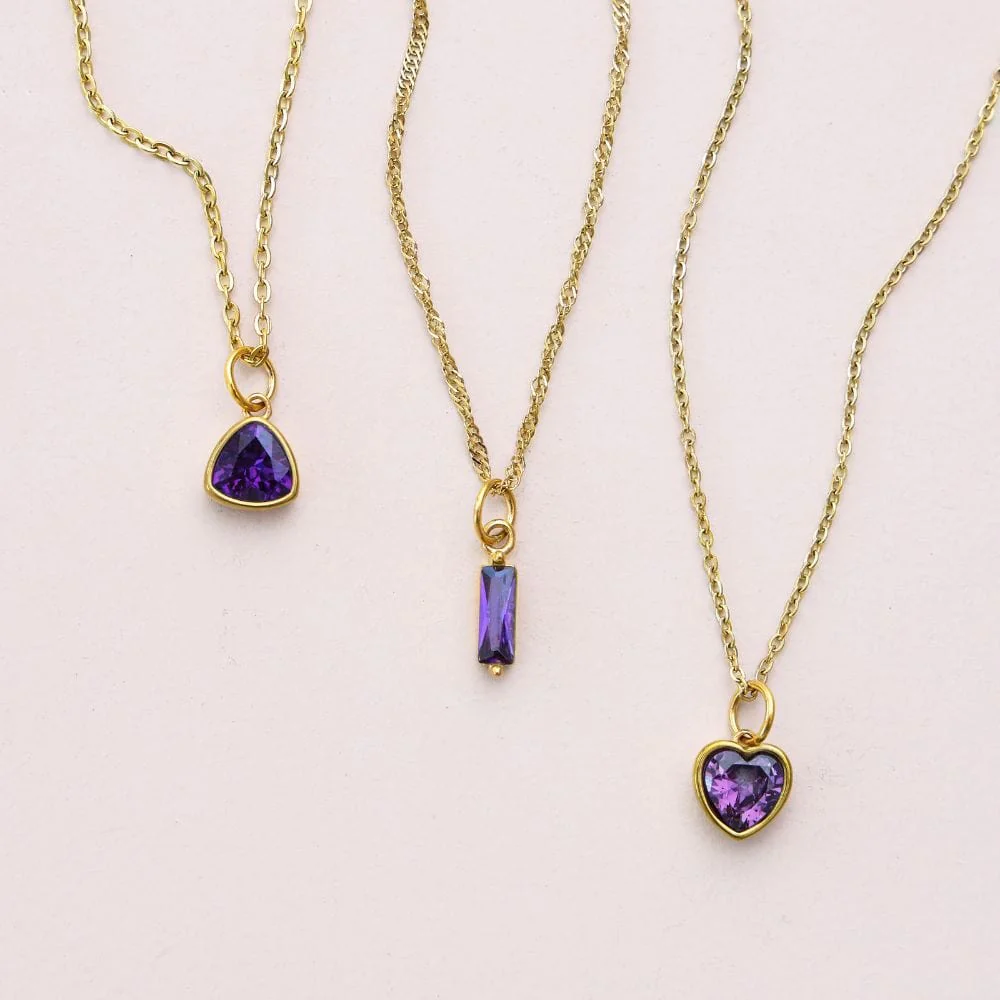 Quartet Birthstone Necklace - Image 12