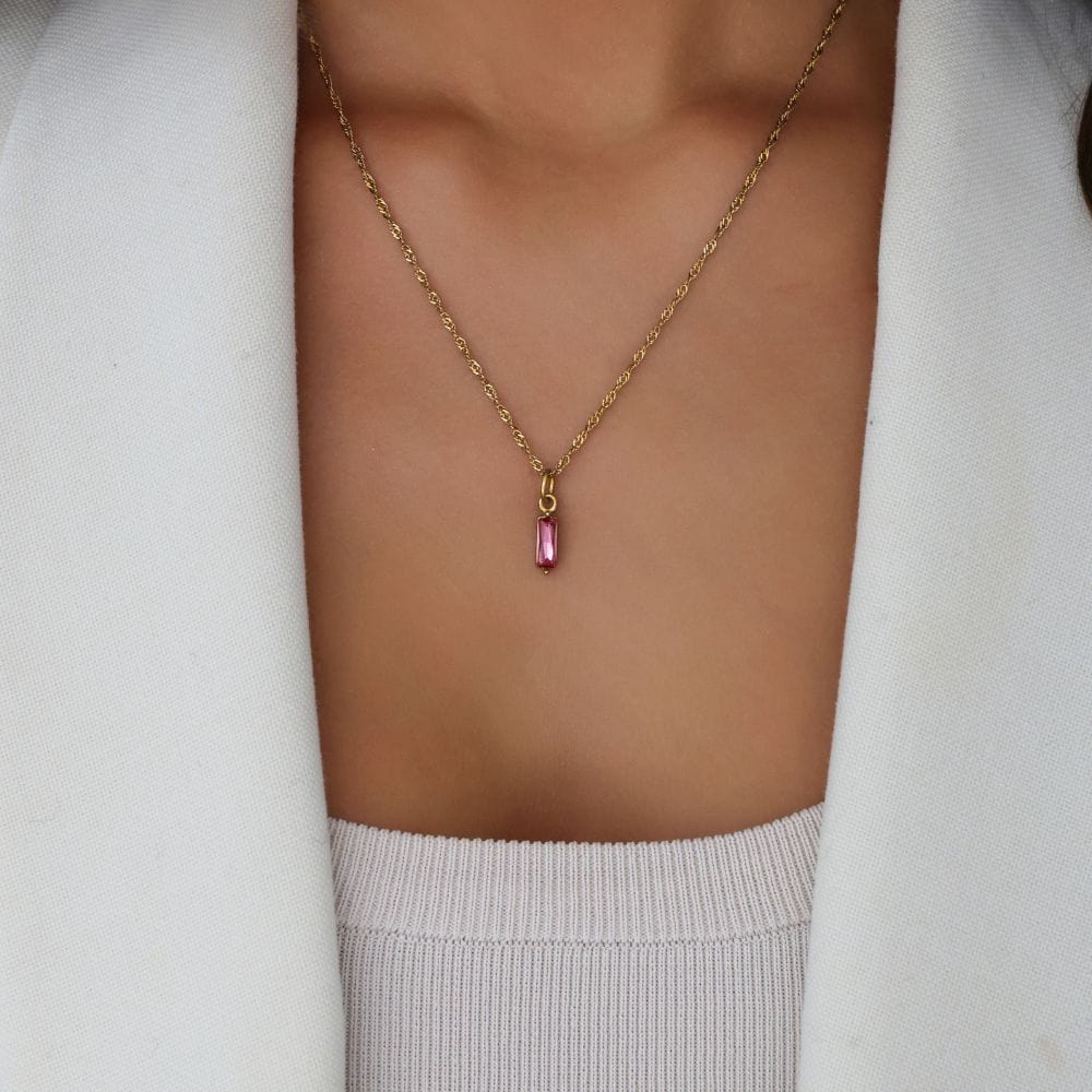 Quartet Birthstone Necklace - Image 8