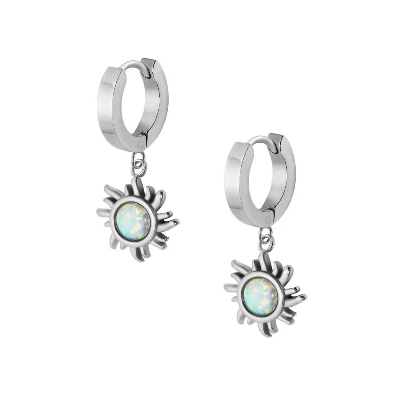Rae Opal Hoop Earrings - Image 5