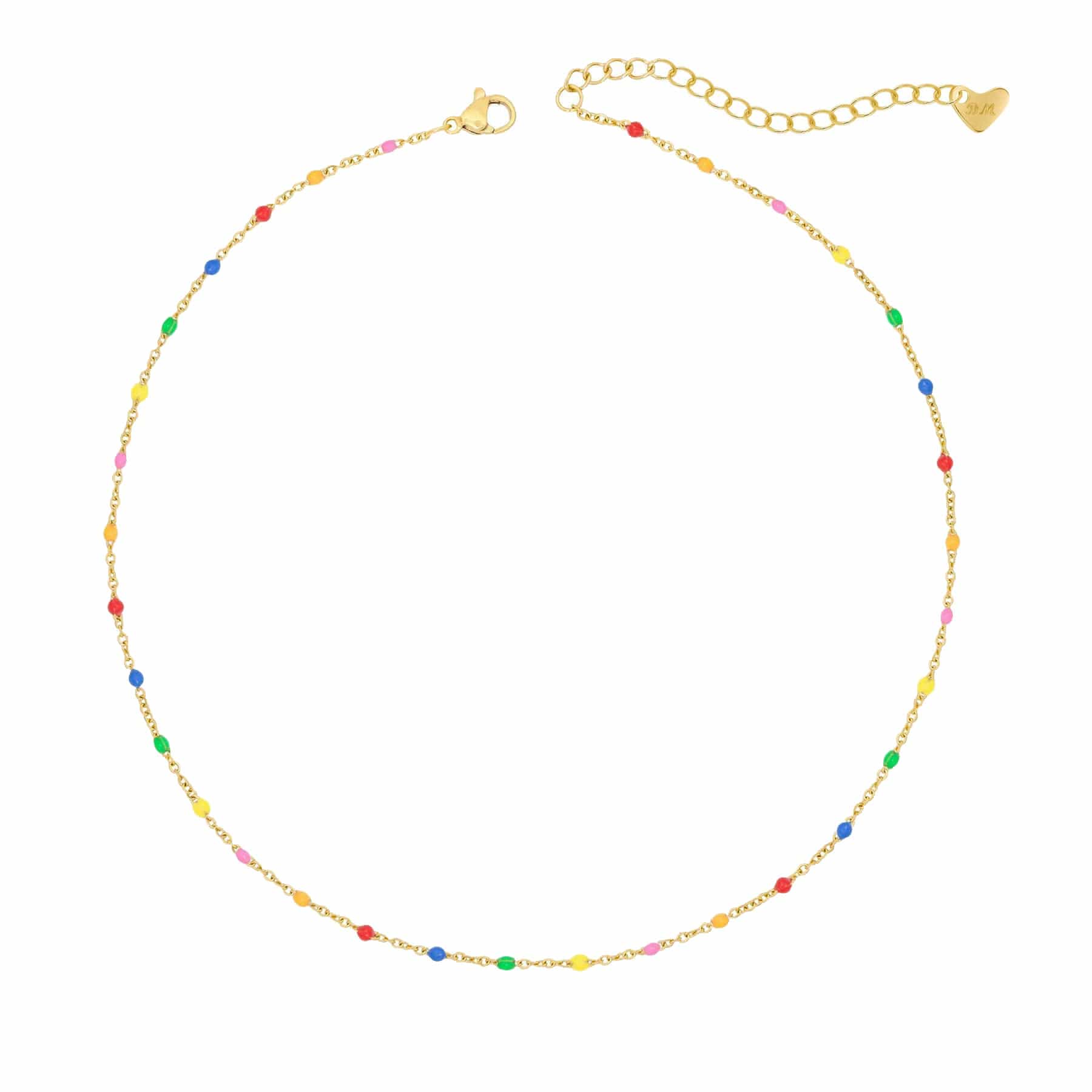 Rainbow Beaded Necklace