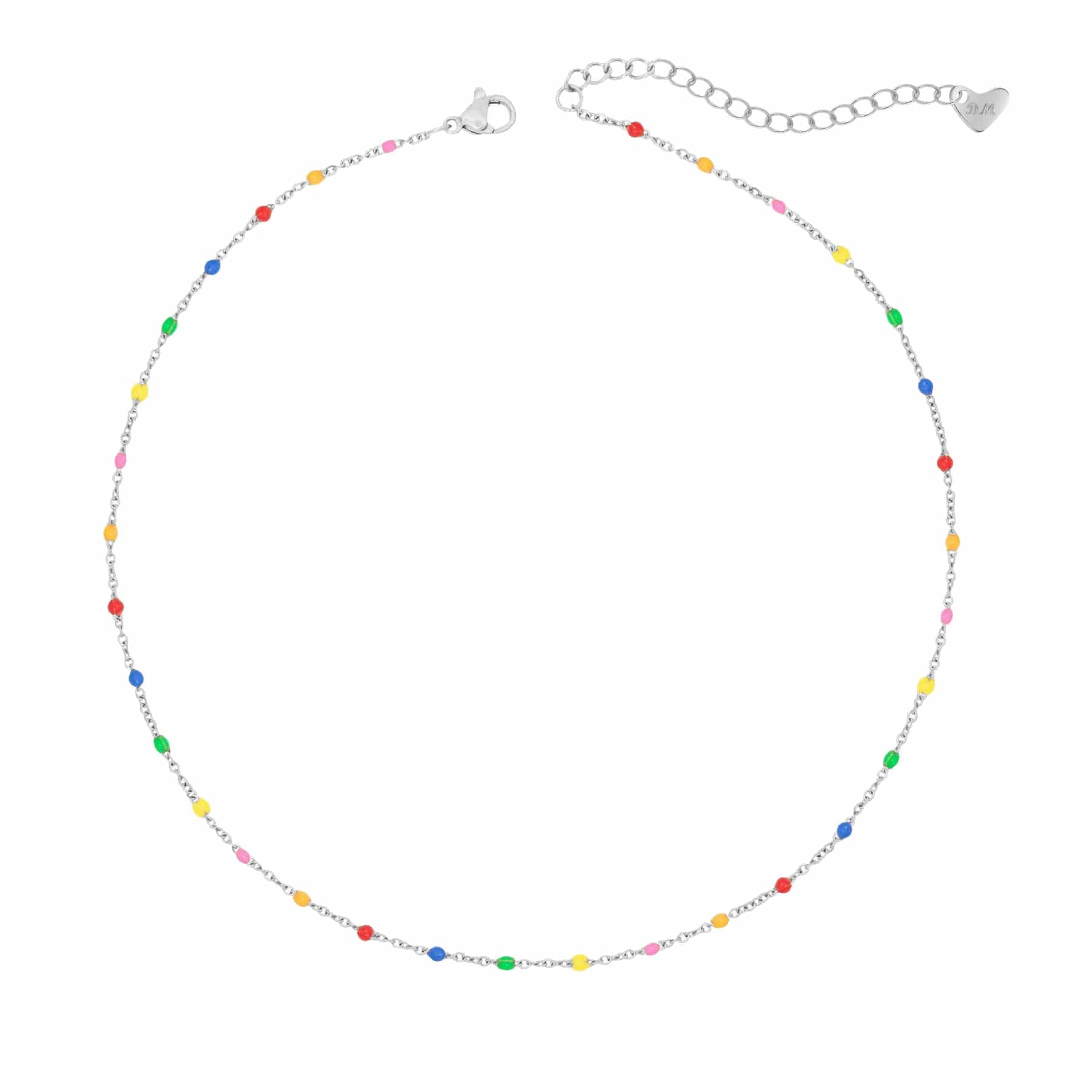 Rainbow Beaded Necklace - Image 4
