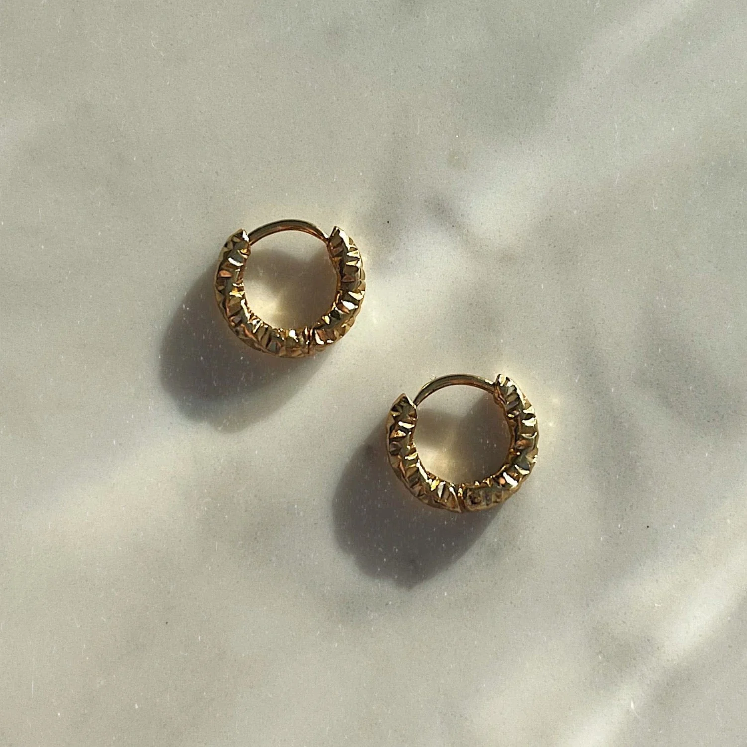 Ripple Hoop Earrings - Image 3