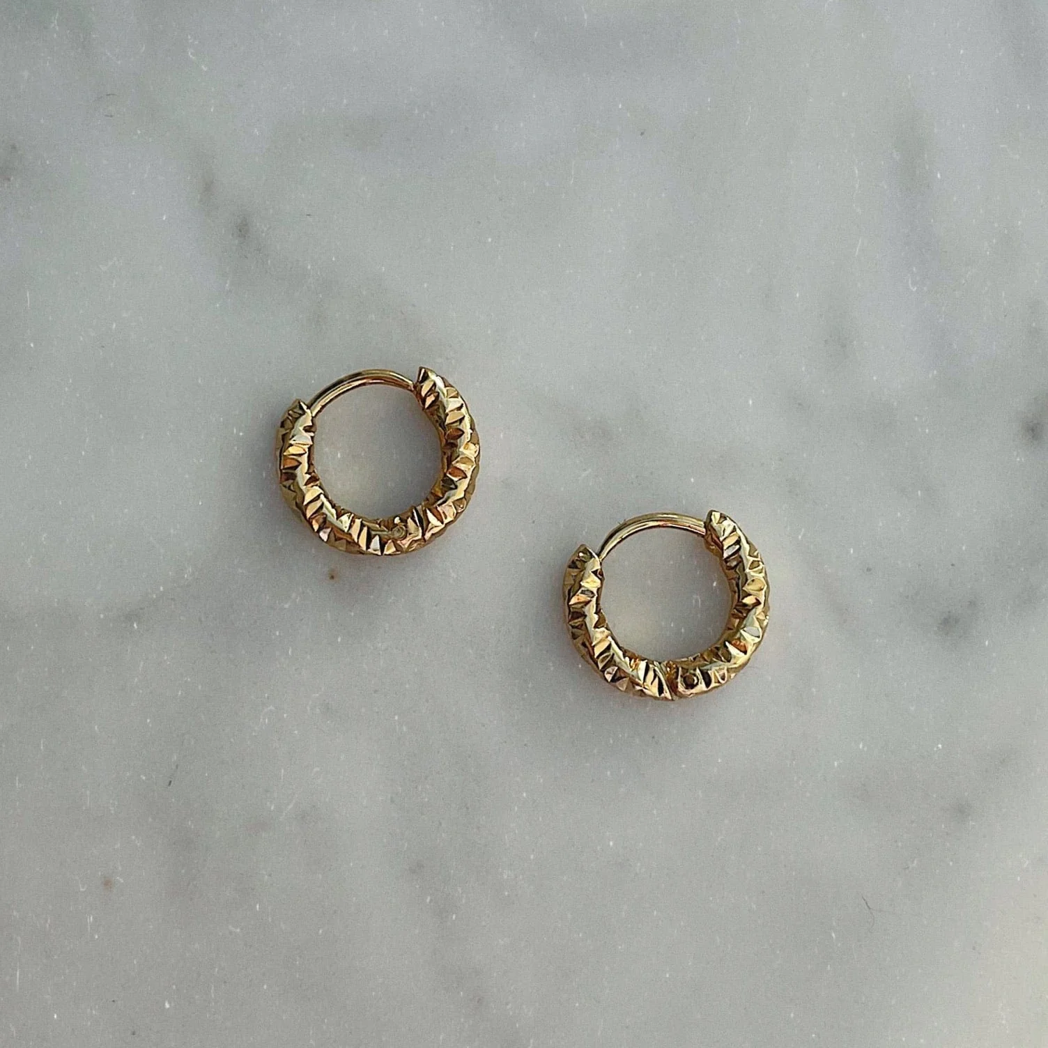 Ripple Hoop Earrings - Image 4