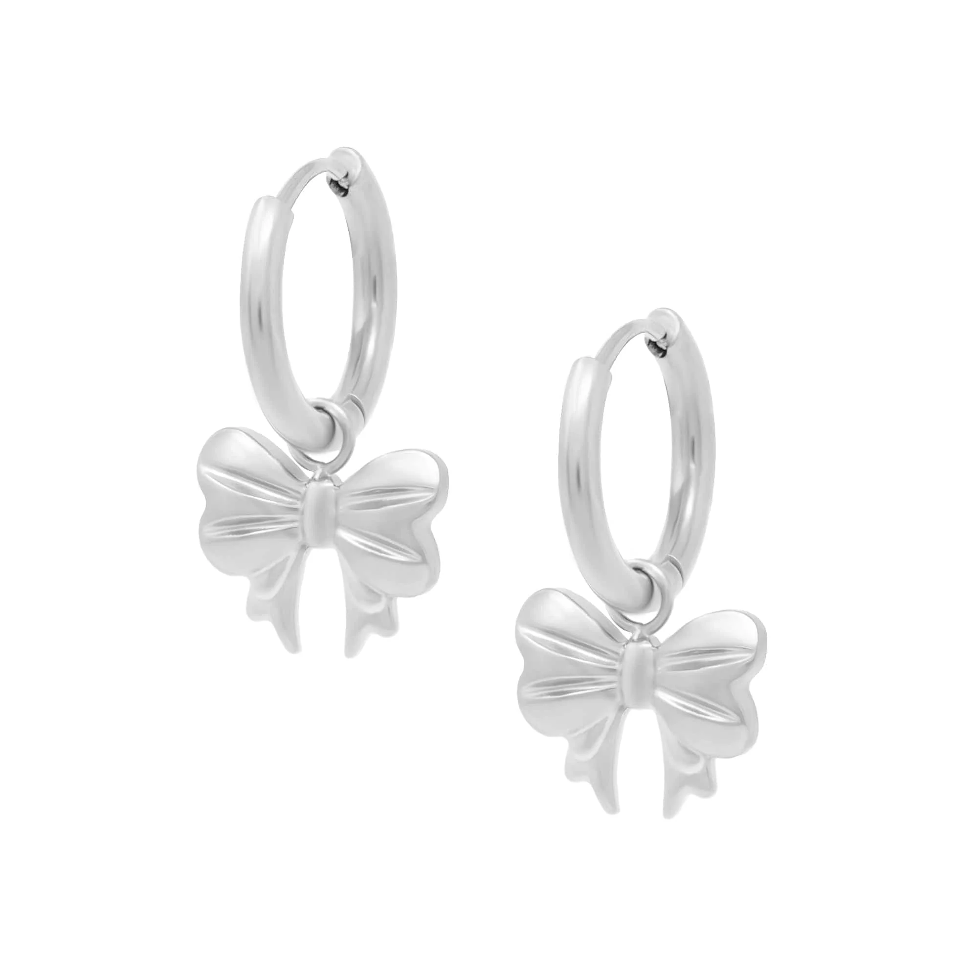 Rosella Bow Hoop Earrings - Image 5