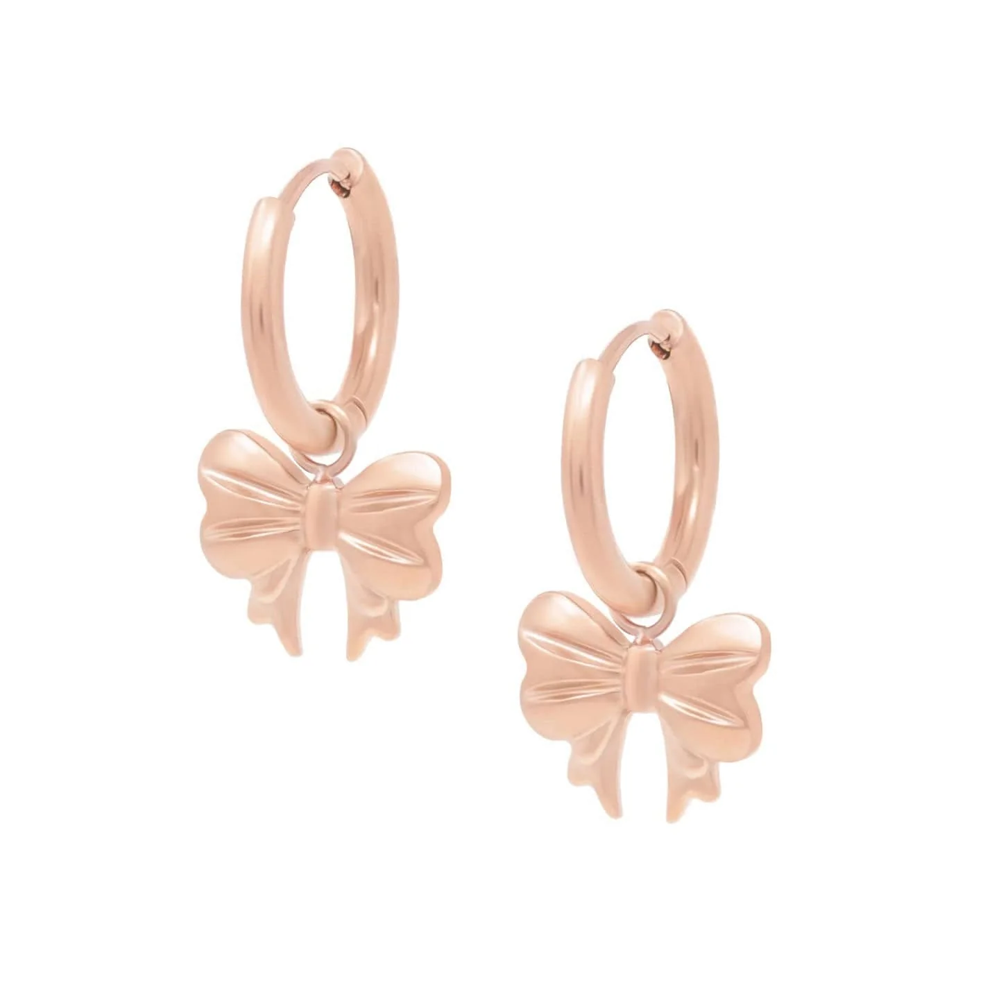 Rosella Bow Hoop Earrings - Image 6