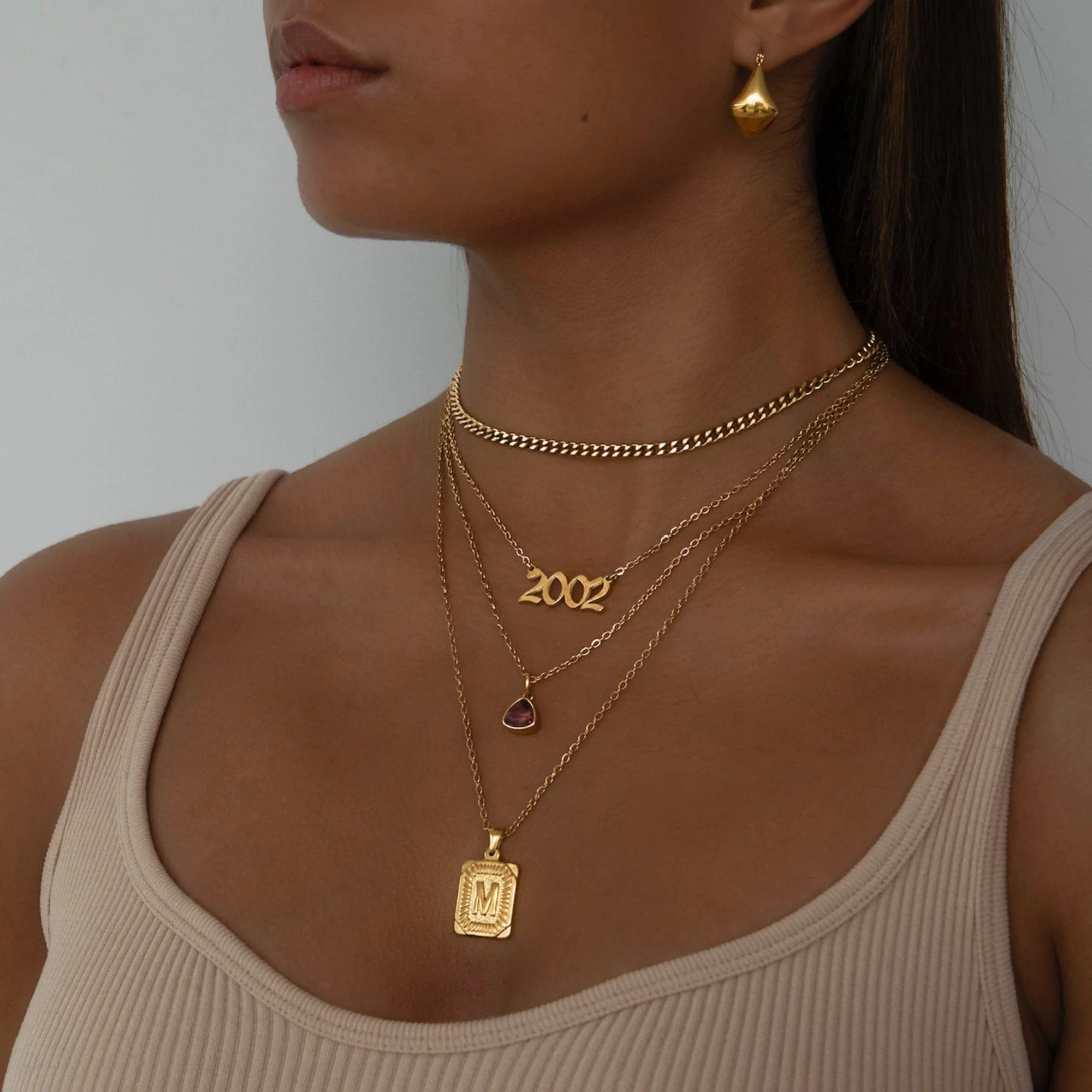 Script Year Choker Necklace - Image 4