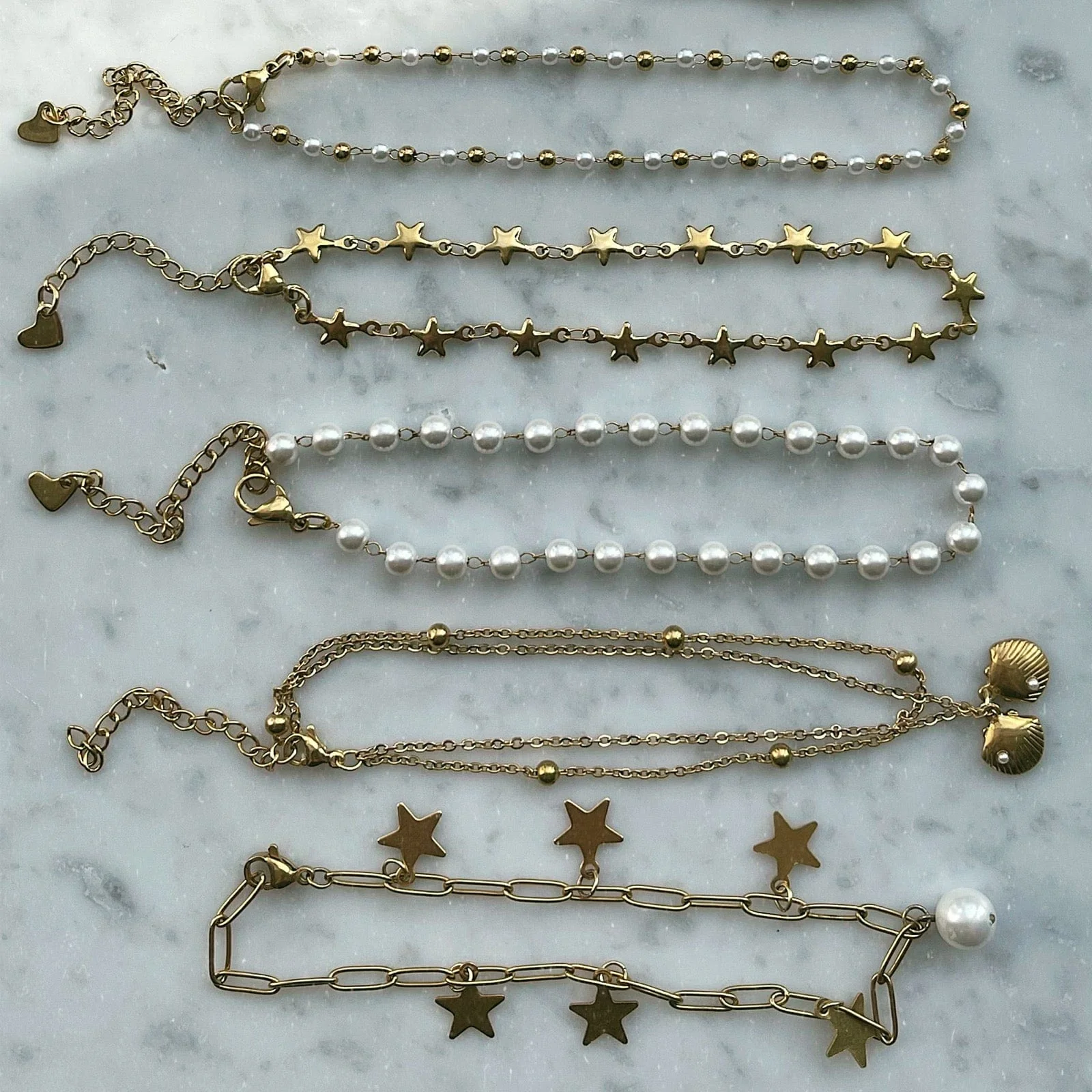Seashell Double Anklet - Image 4