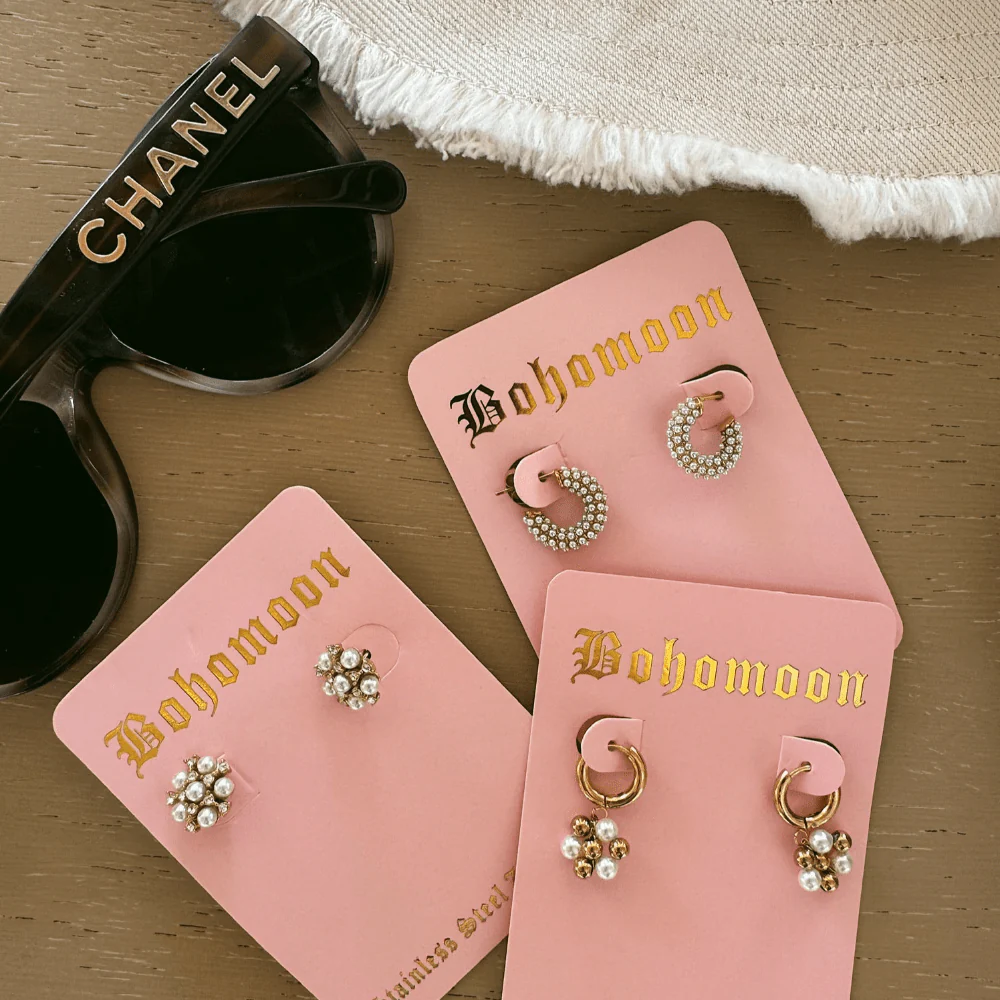 Senorita Pearl Hoop Earrings - Image 5