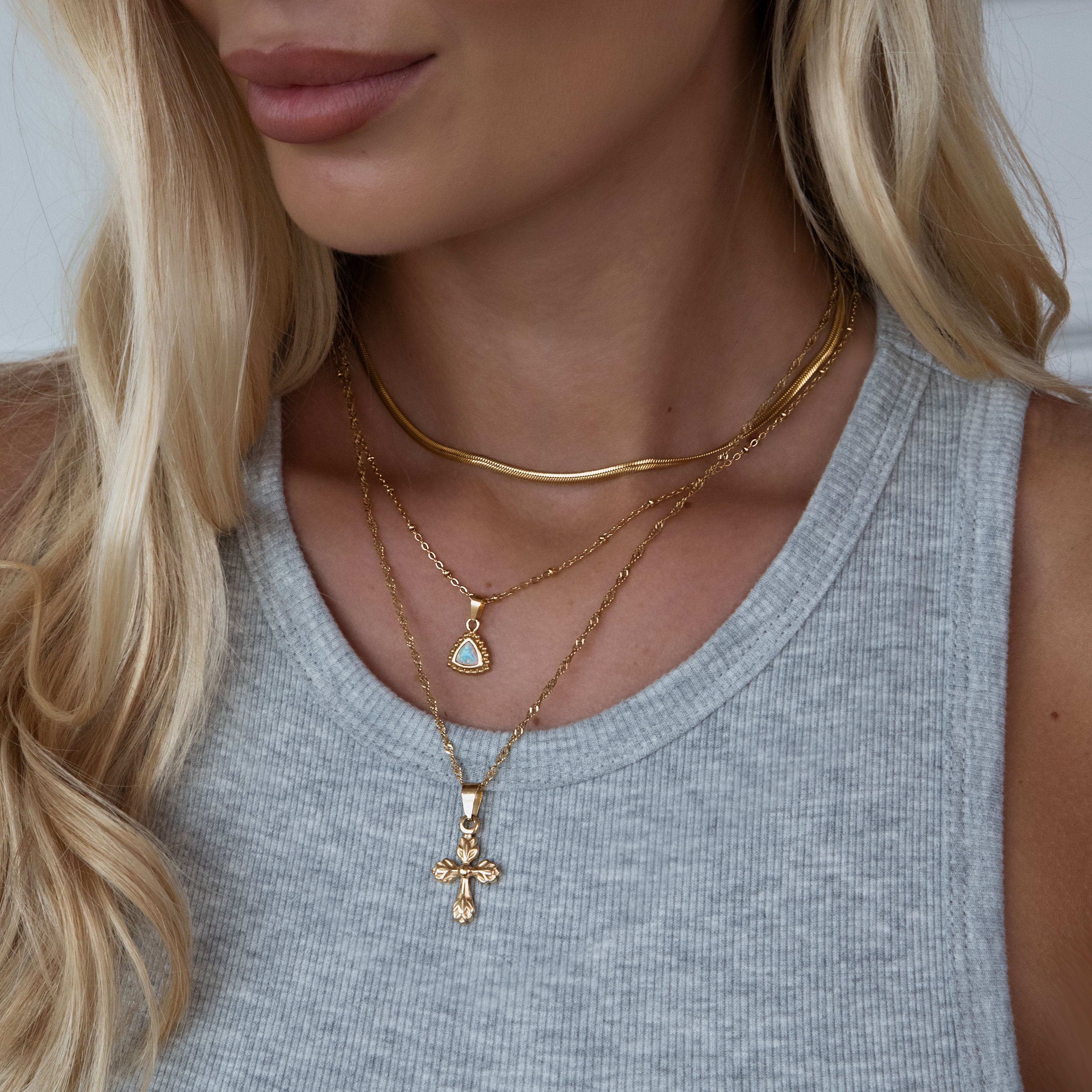 Serenity Cross Necklace - Image 3