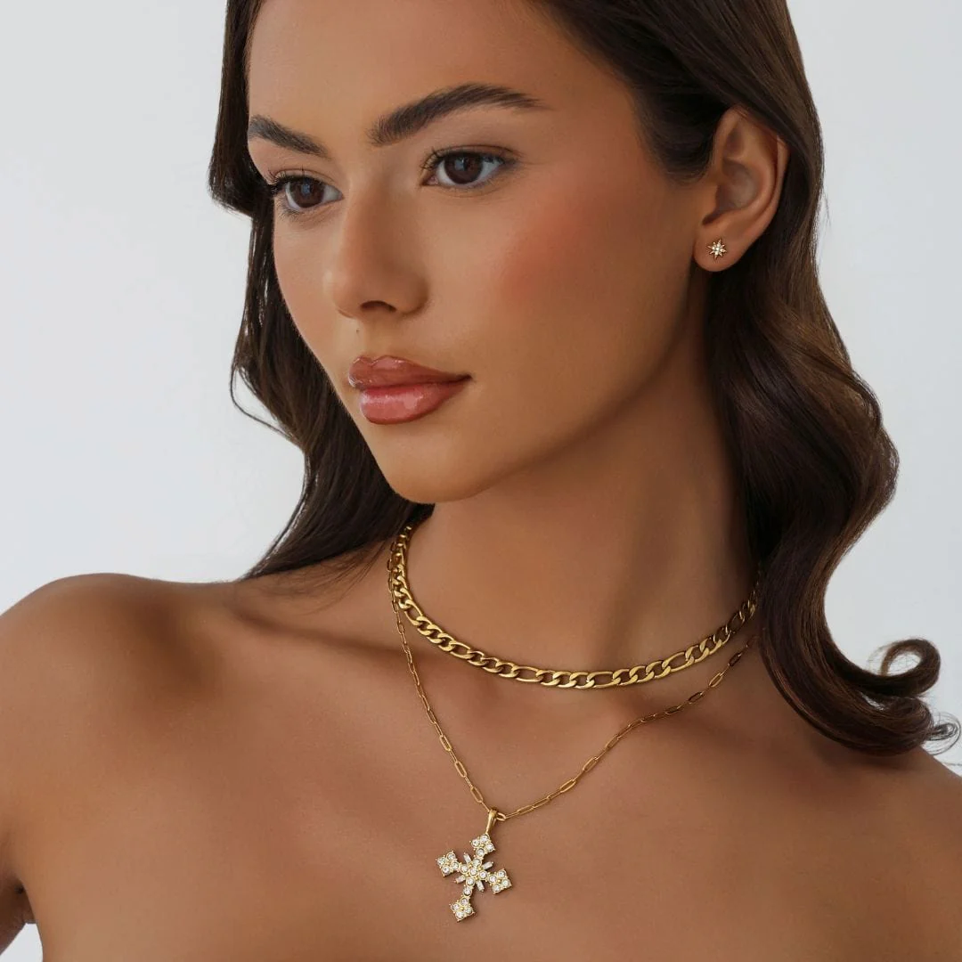 St Lucia Cross Necklace - Image 3