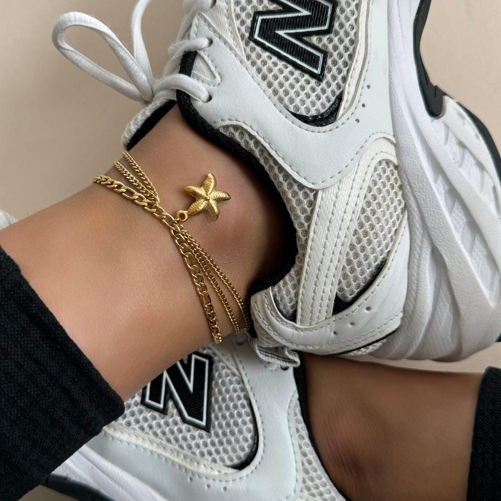 Starfish Triple Anklet - Image 3