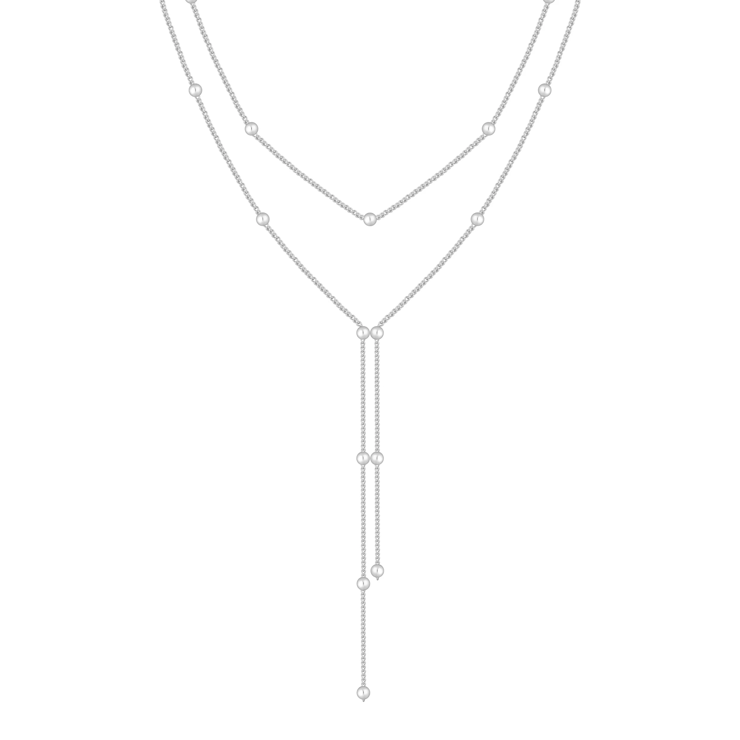 Stassi Layered Lariat Necklace - Image 3