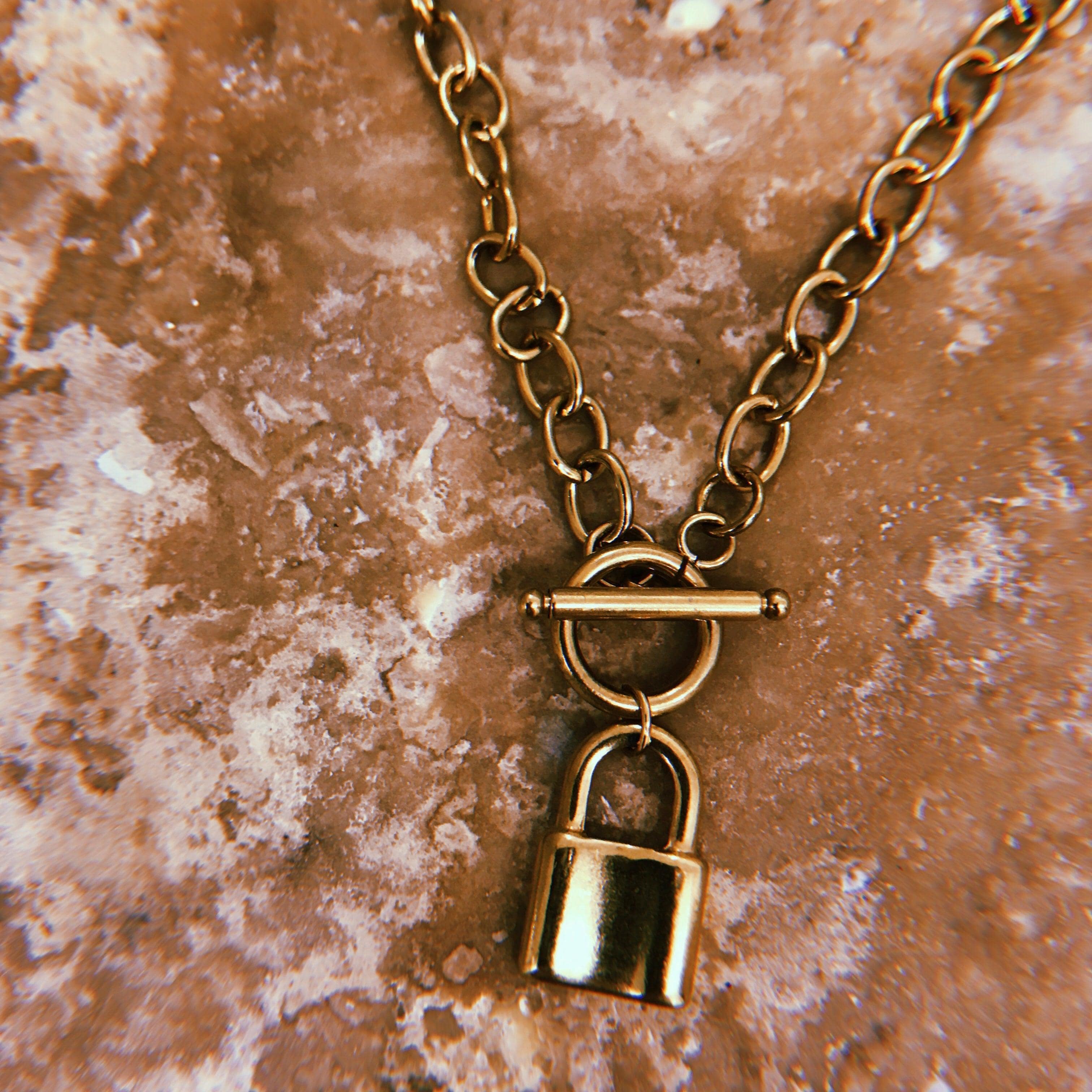 Suki Lock Tbar Necklace - Image 5