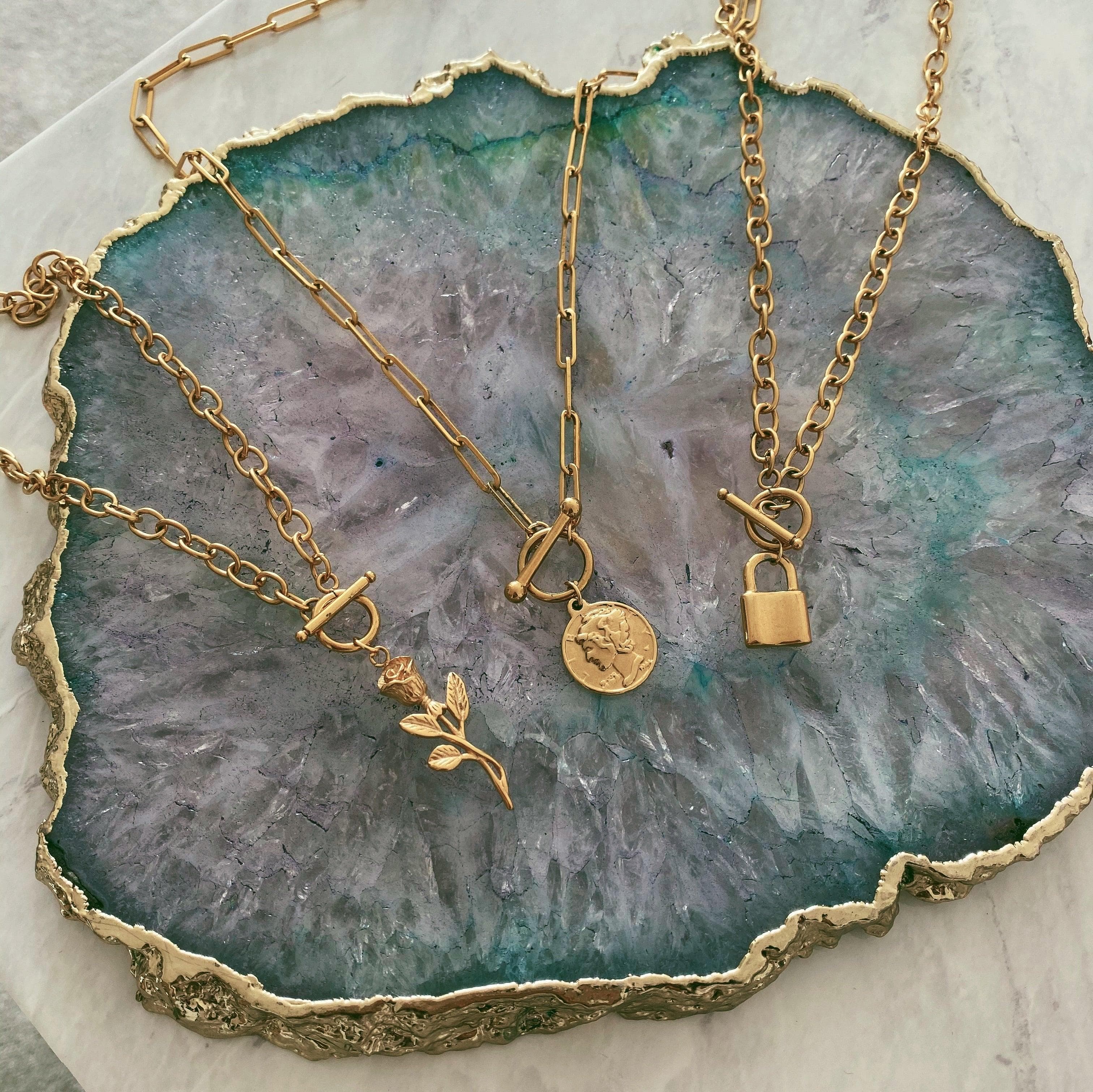 Suki Lock Tbar Necklace - Image 8