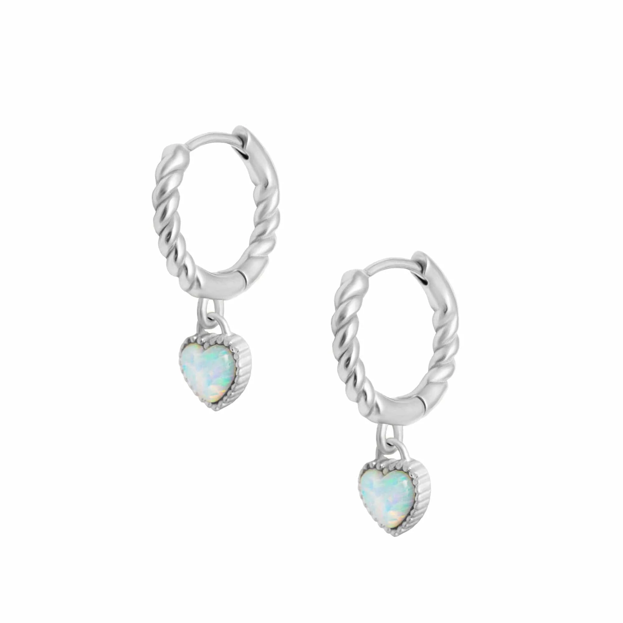 Tilly Opal Hoop Earrings - Image 8