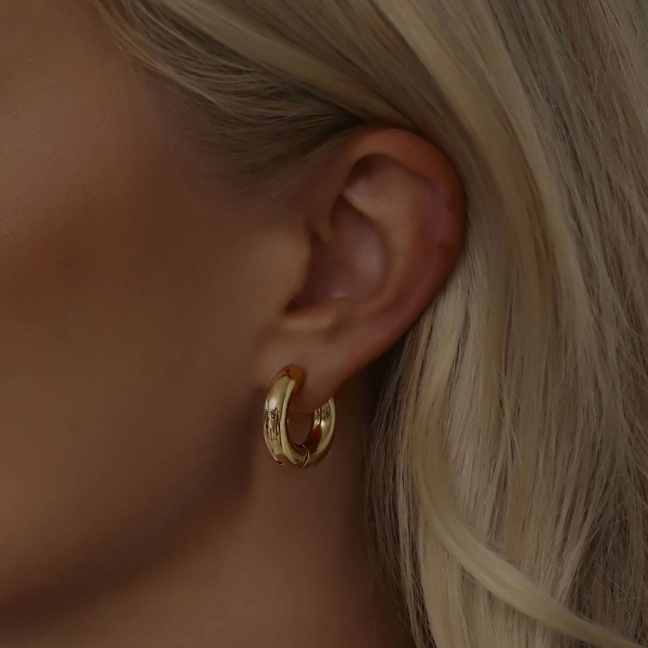 Tube Hoop Earrings - Image 4
