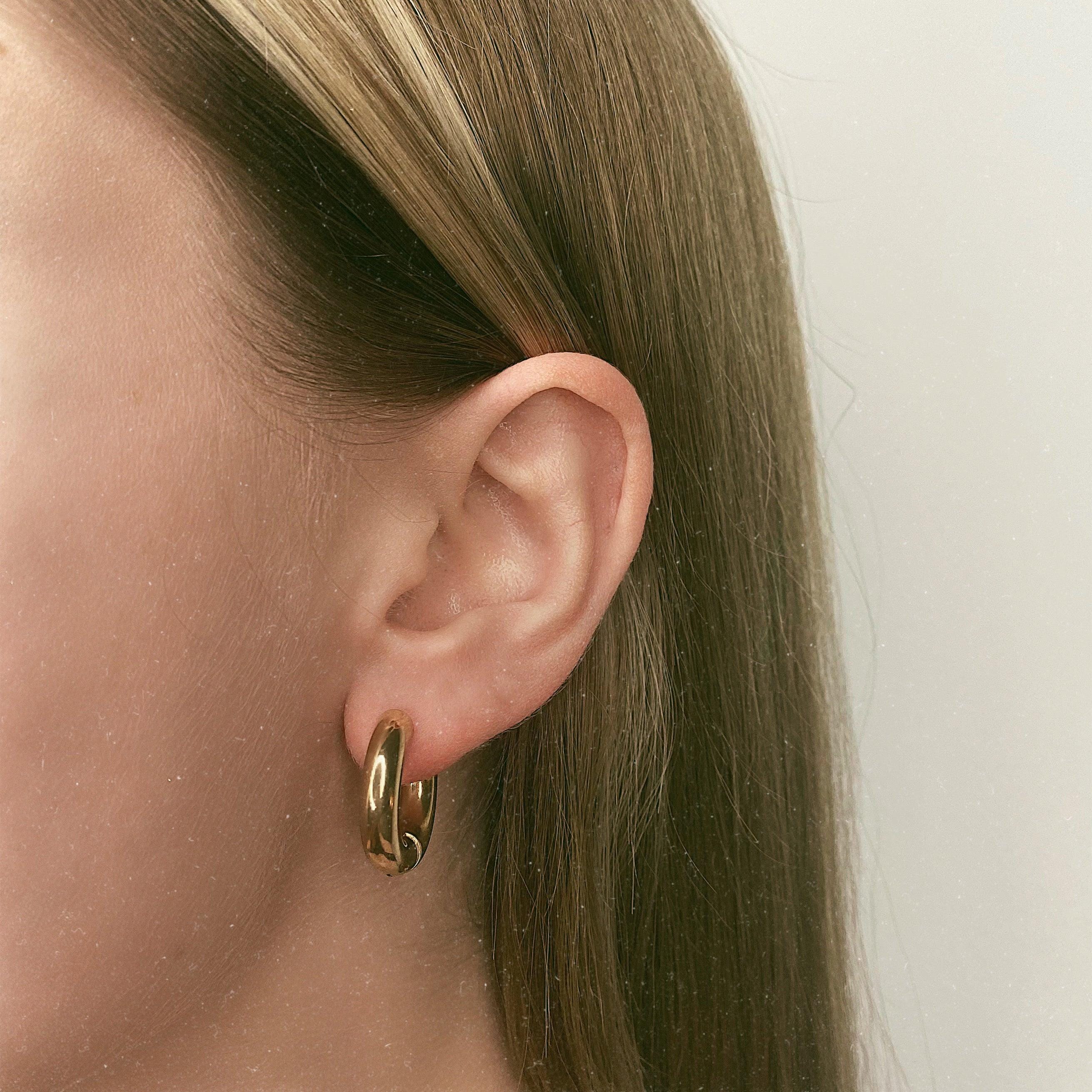 Tube Hoop Earrings - Image 7