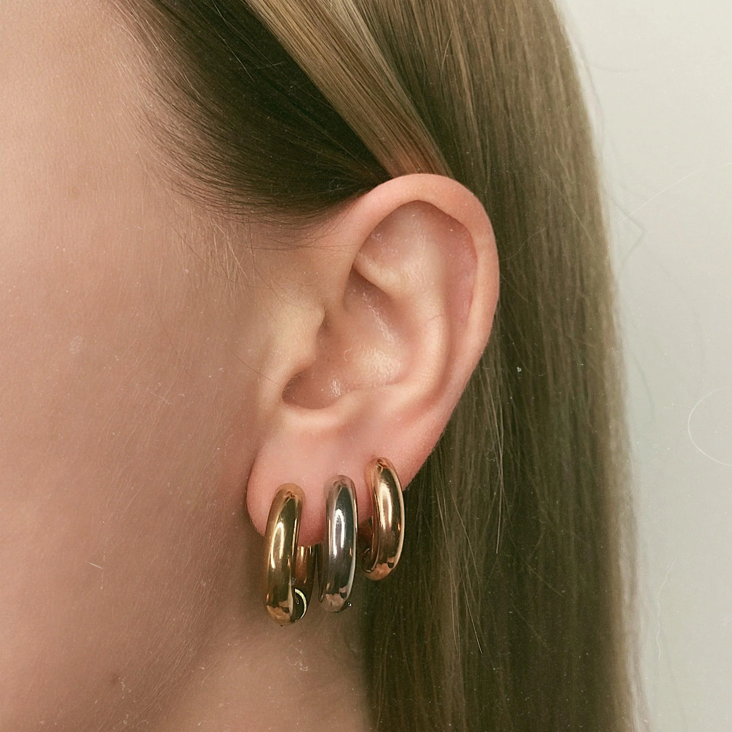 Tube Hoop Earrings - Image 8