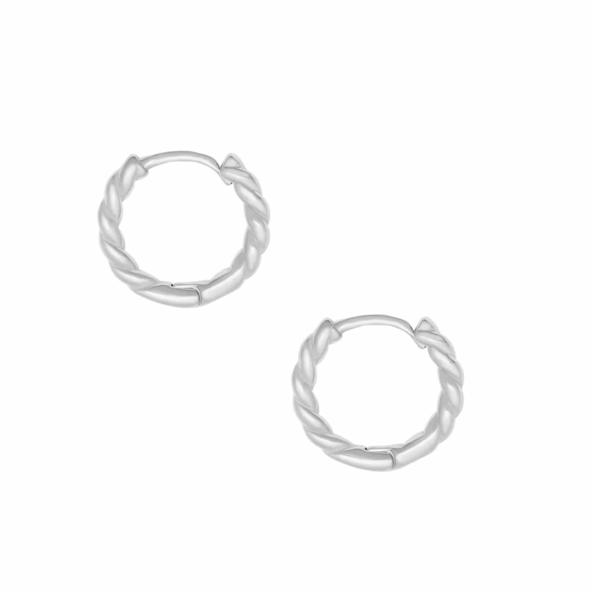Twisted Hoop Earrings - Image 3