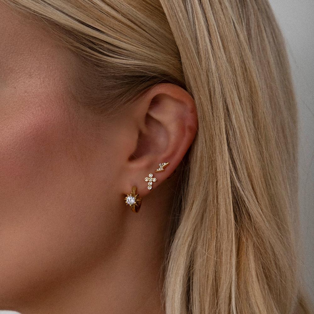 Yolanda Cross Stud Earrings - Image 2