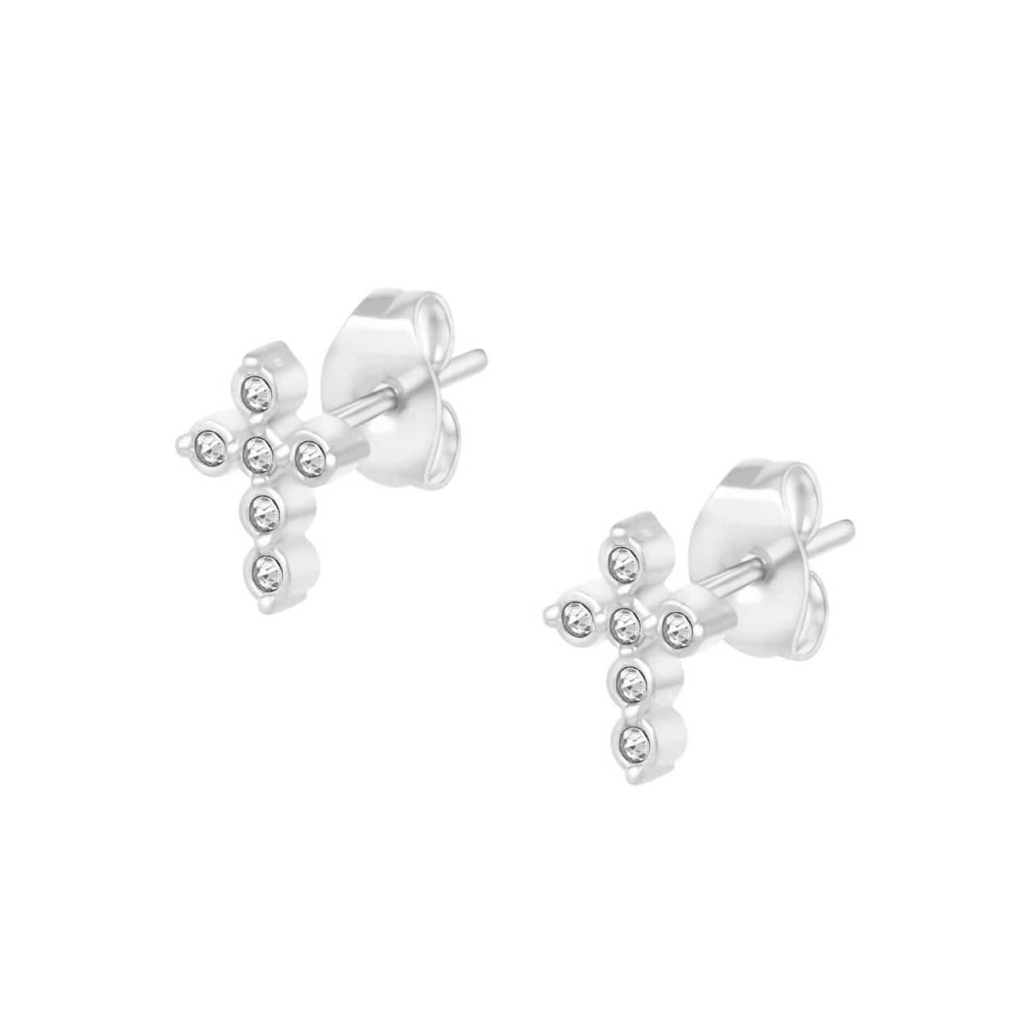 Yolanda Cross Stud Earrings - Image 4